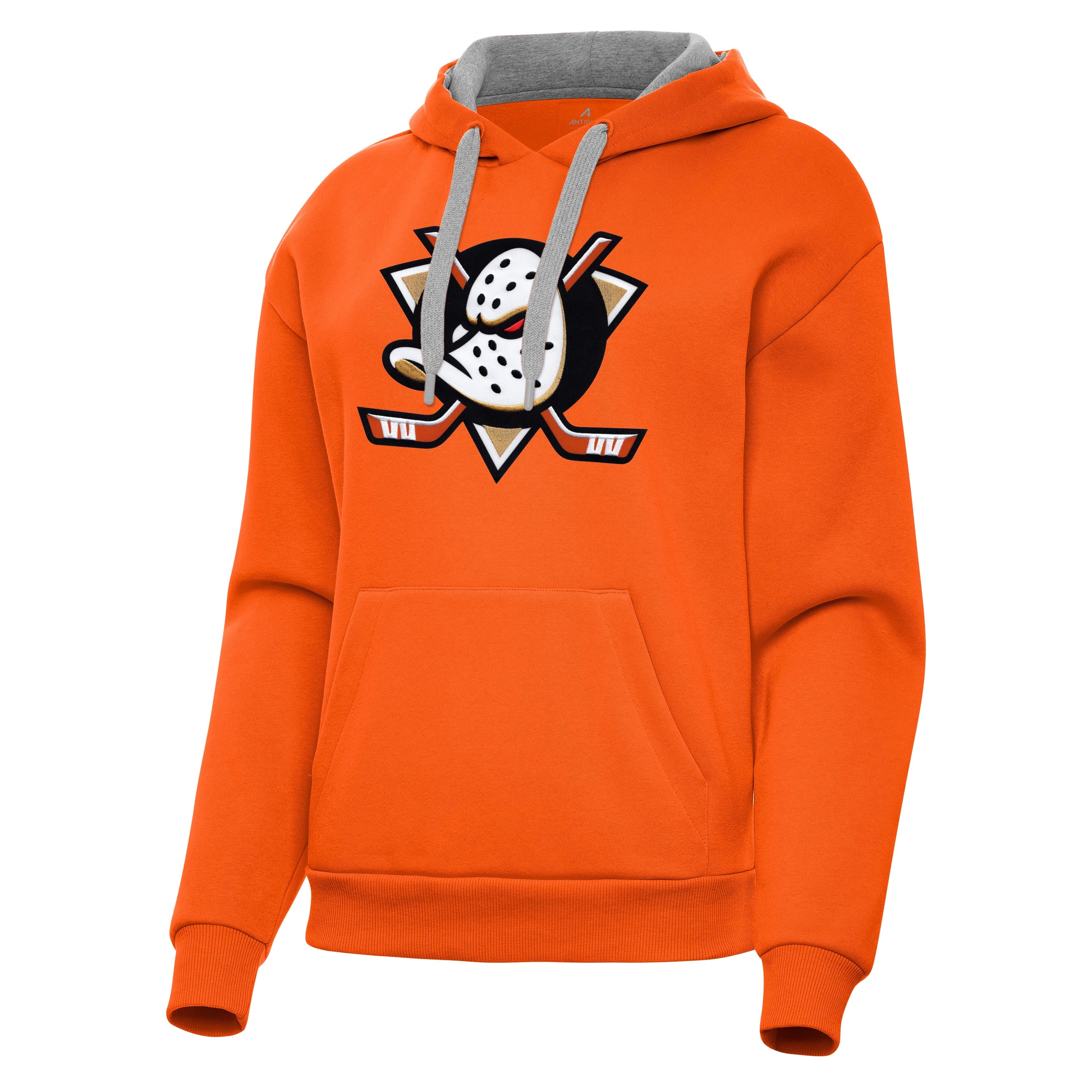 Anaheim Ducks Womens Victory Full Front Logo Pullover Hood - Image 3
