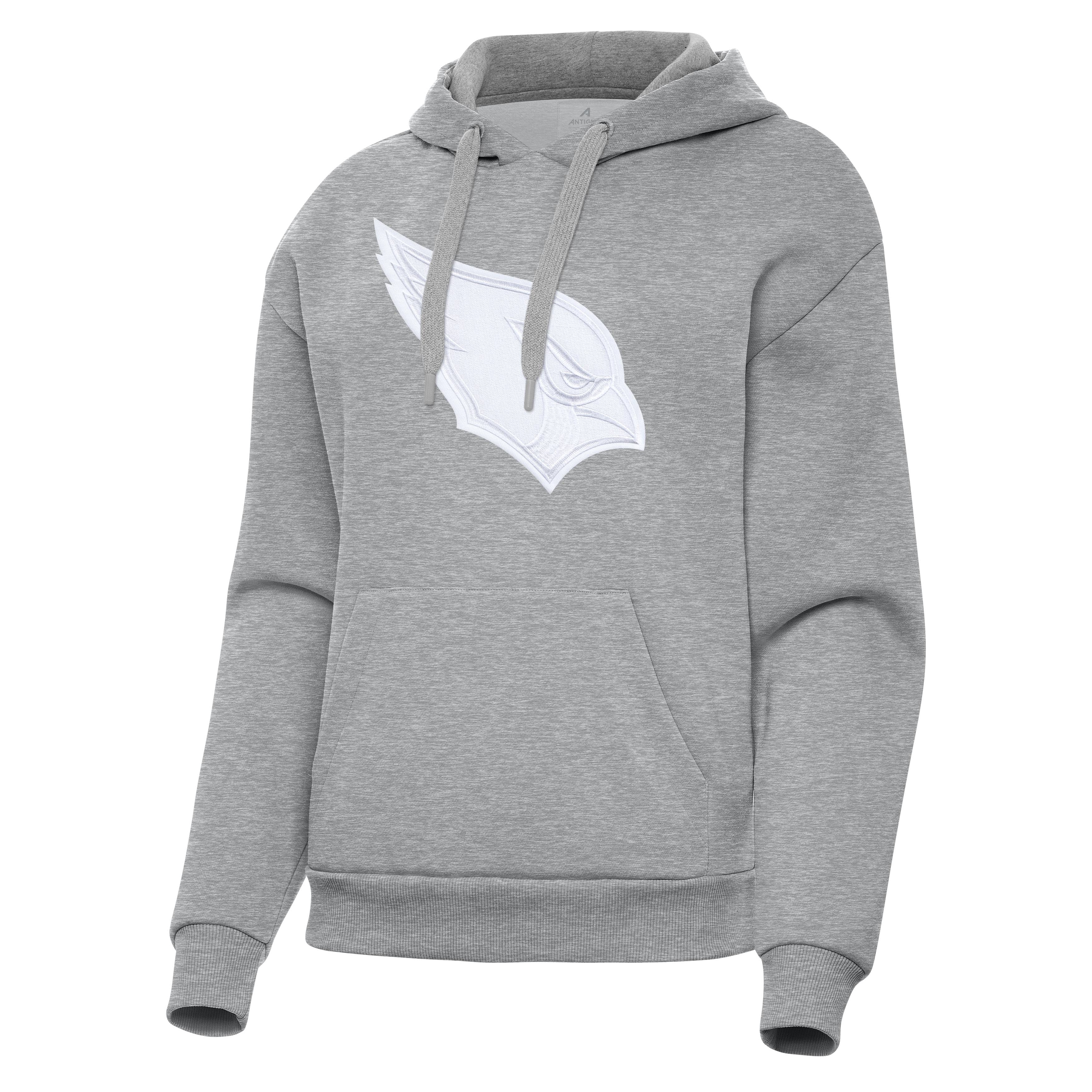 Arizona Cardinals Womens Victory White Full Front Logo Pullover Hood - Image 2