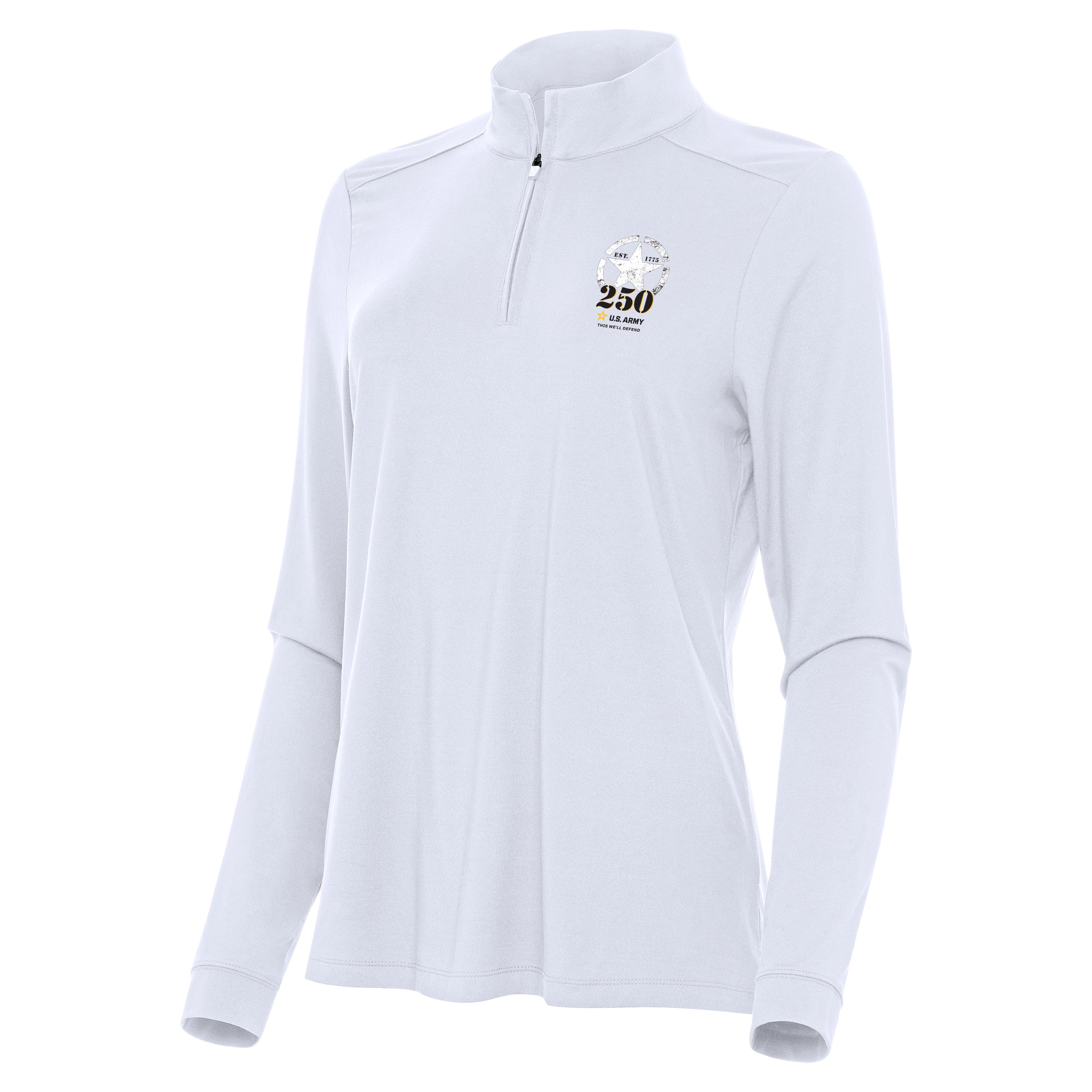 Army 250th Anniversary Womens Intent Quarter Zip Pullover