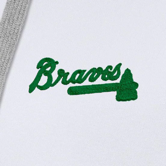 Atlanta Braves Womens Victory St Patricks Day Pullover Hood - Image 2