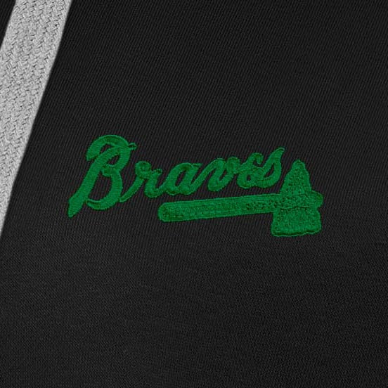 Atlanta Braves Womens Victory St Patricks Day Pullover Hood - Image 4