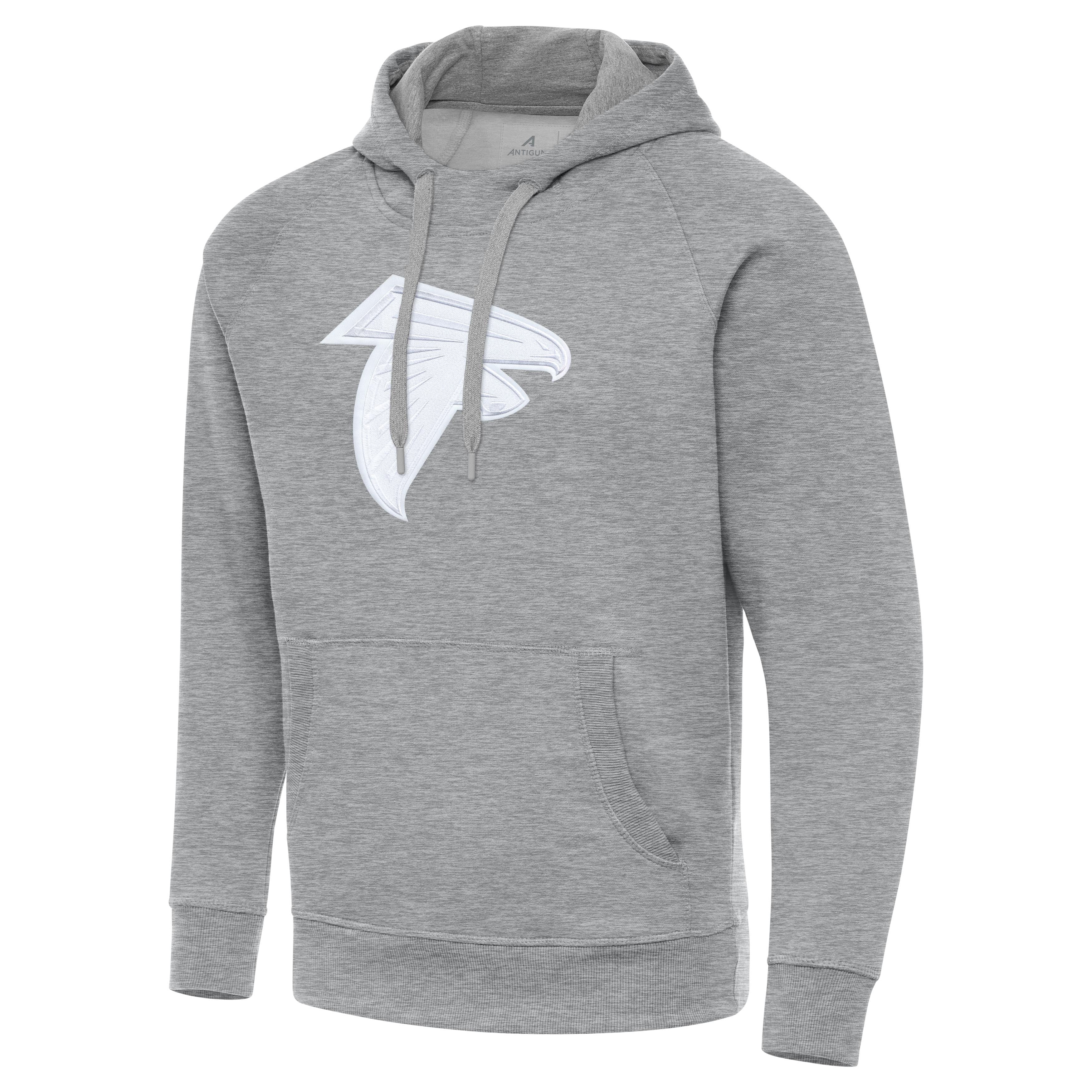 Atlanta Falcons Victory White Full Front Logo Pullover Hood - Image 2