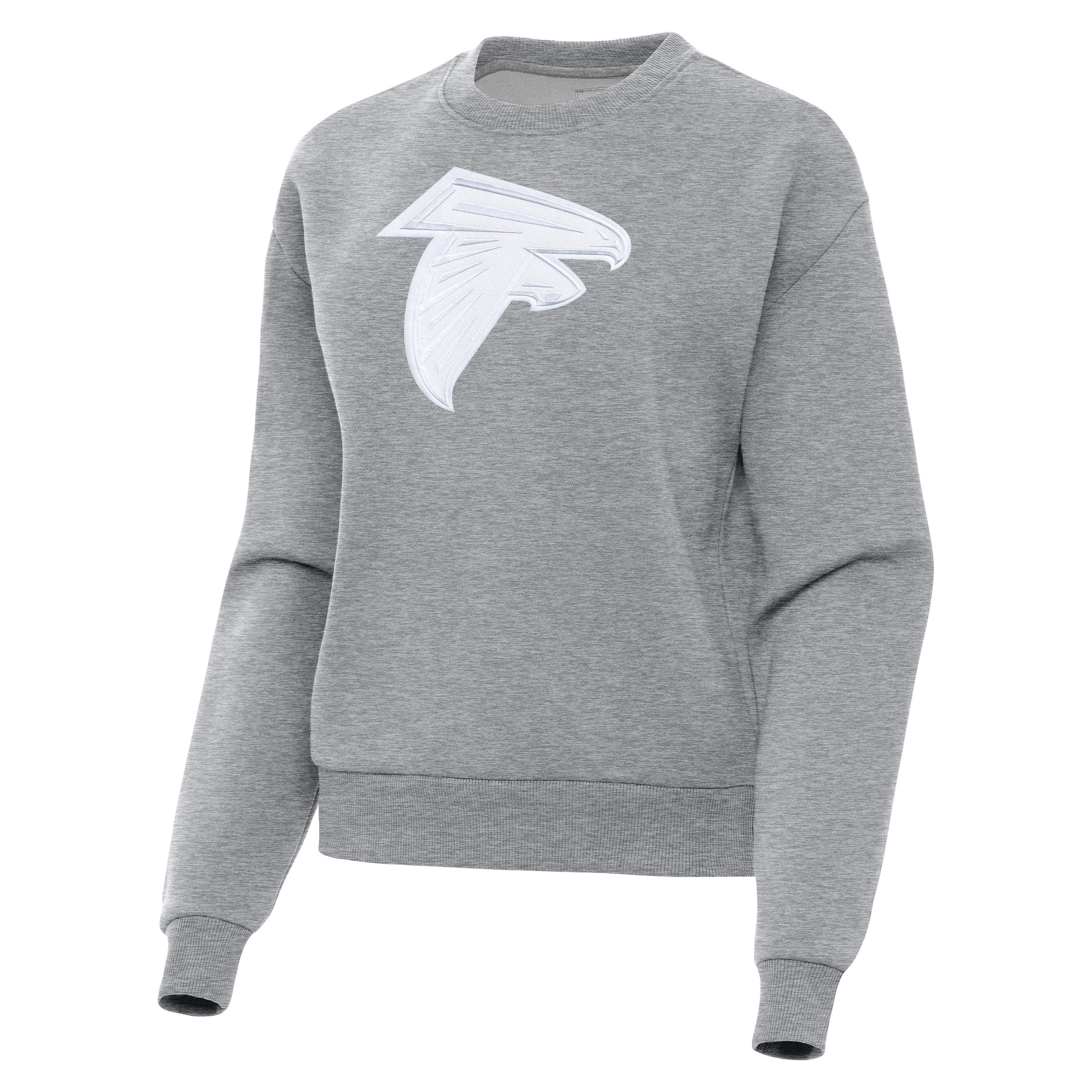 Atlanta Falcons Womens Victory White Full Front Logo Crew - Image 2