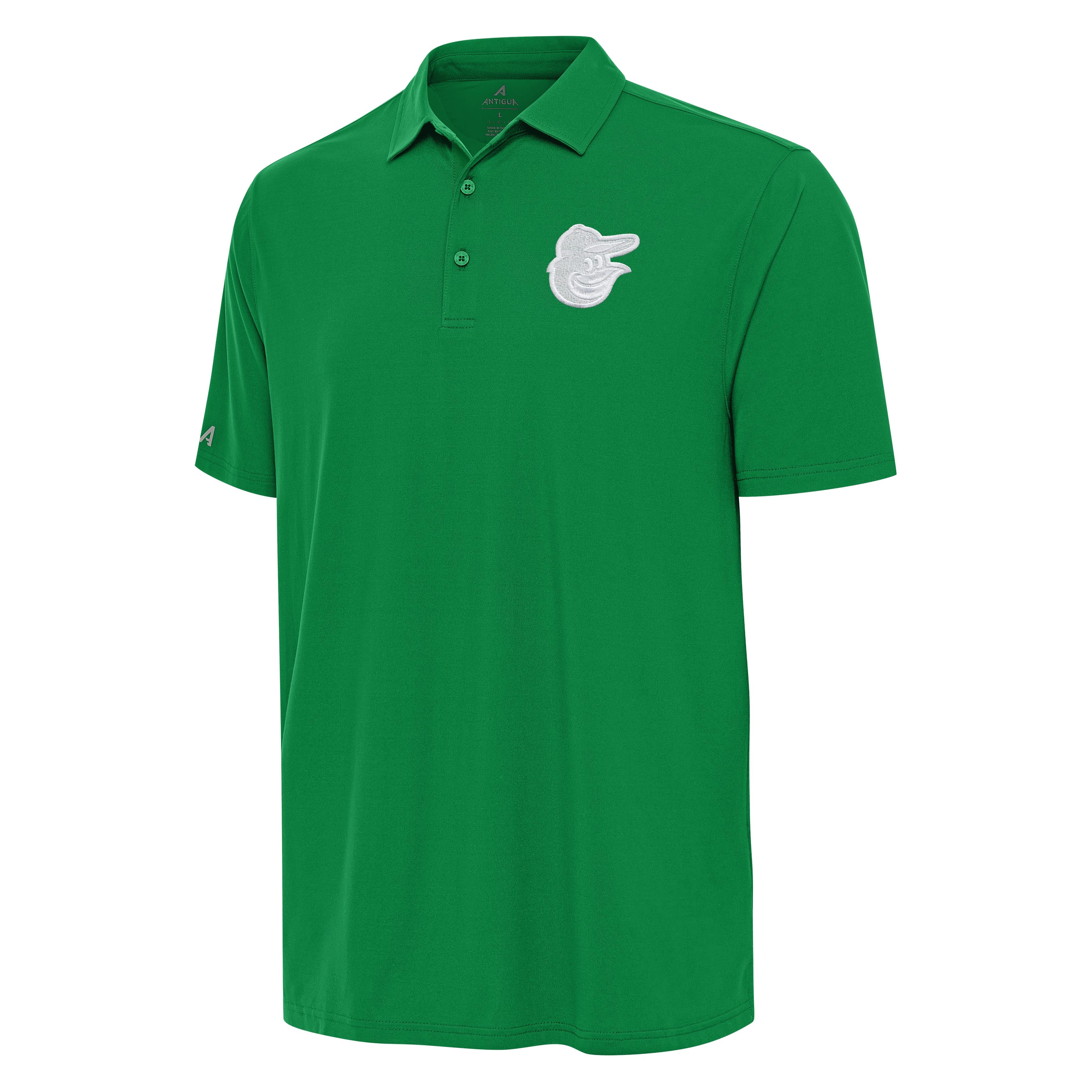 Baltimore Orioles Era St Patricks Day White Logo Polo
