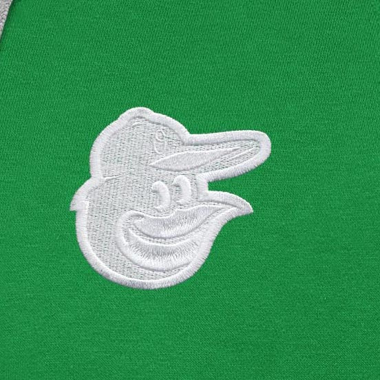 Baltimore Orioles Victory St Patricks Day White Logo Pullover Hood - Image 2