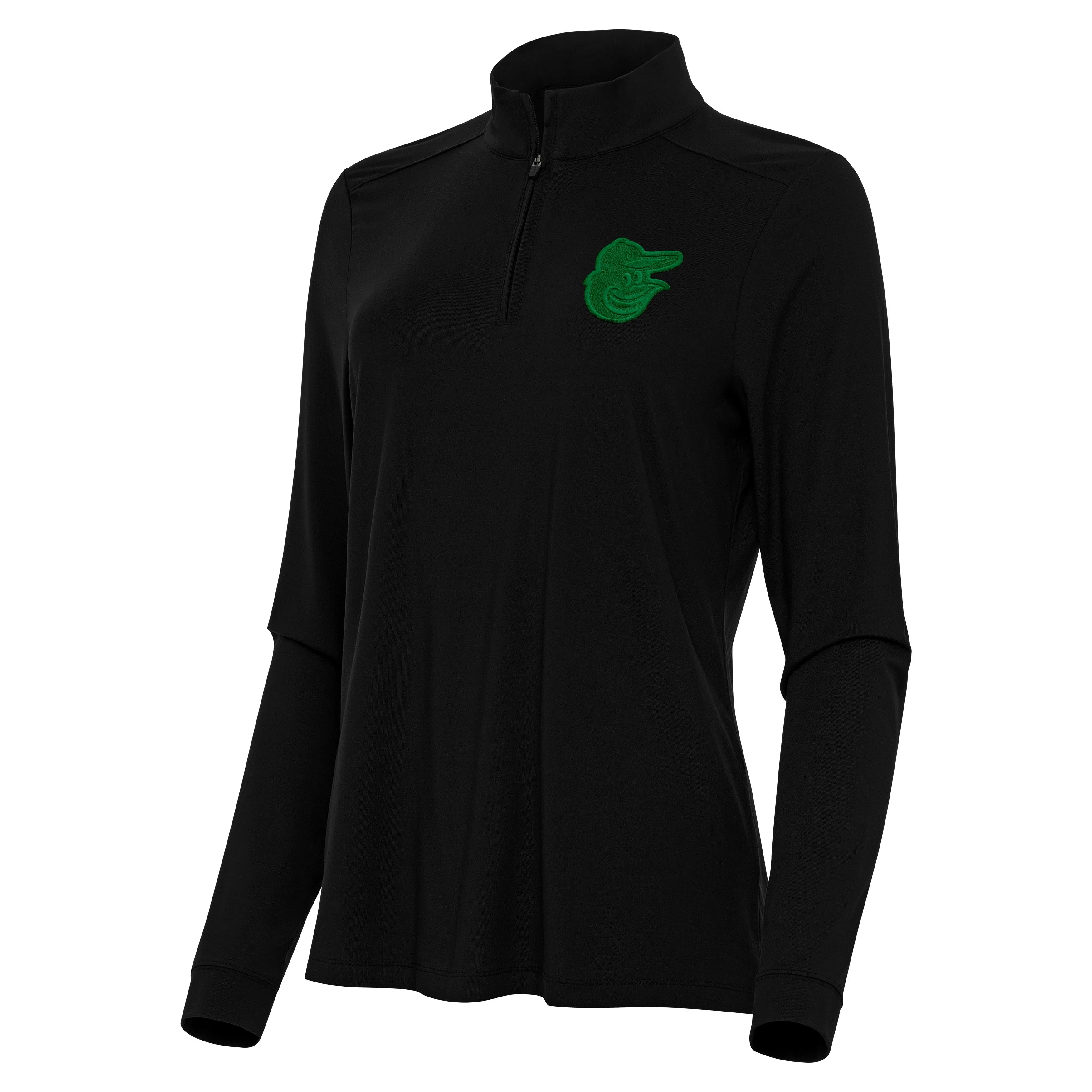 Baltimore Orioles Womens Intent St Patricks Day Quarter Zip Pullover - Image 3