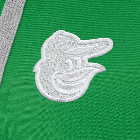 Baltimore Orioles Womens Victory St Patricks Day White Logo Pullover Hood - Image 2