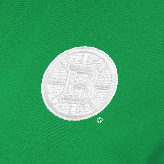 Boston Bruins Womens Era St Patricks Day White Logo Polo - Image 2