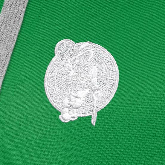 Boston Celtics Womens Victory St Patricks Day White Logo Pullover Hood - Image 2