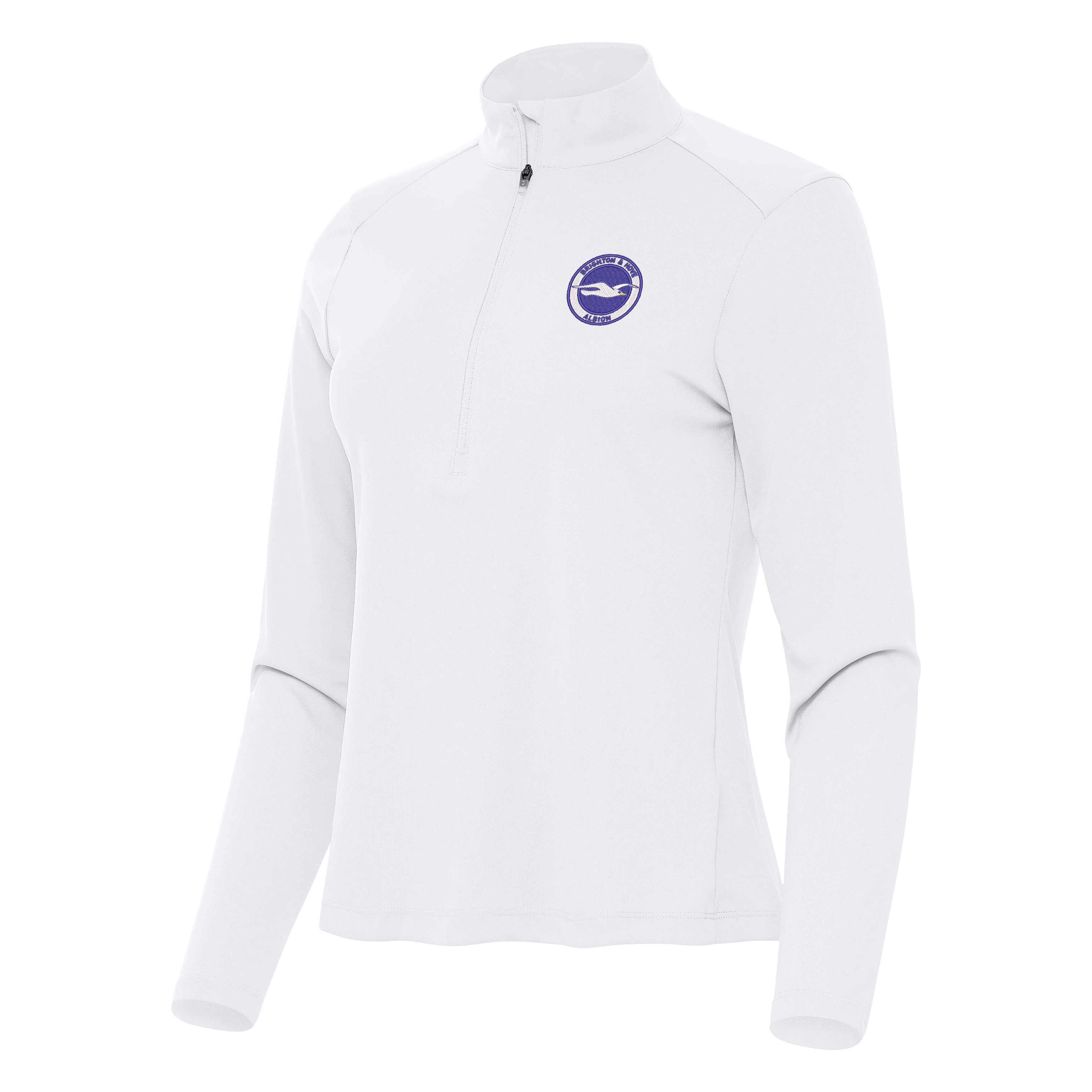 Brighton & Hove Albion FC Womens Tribute Half Zip Pullover - Image 3