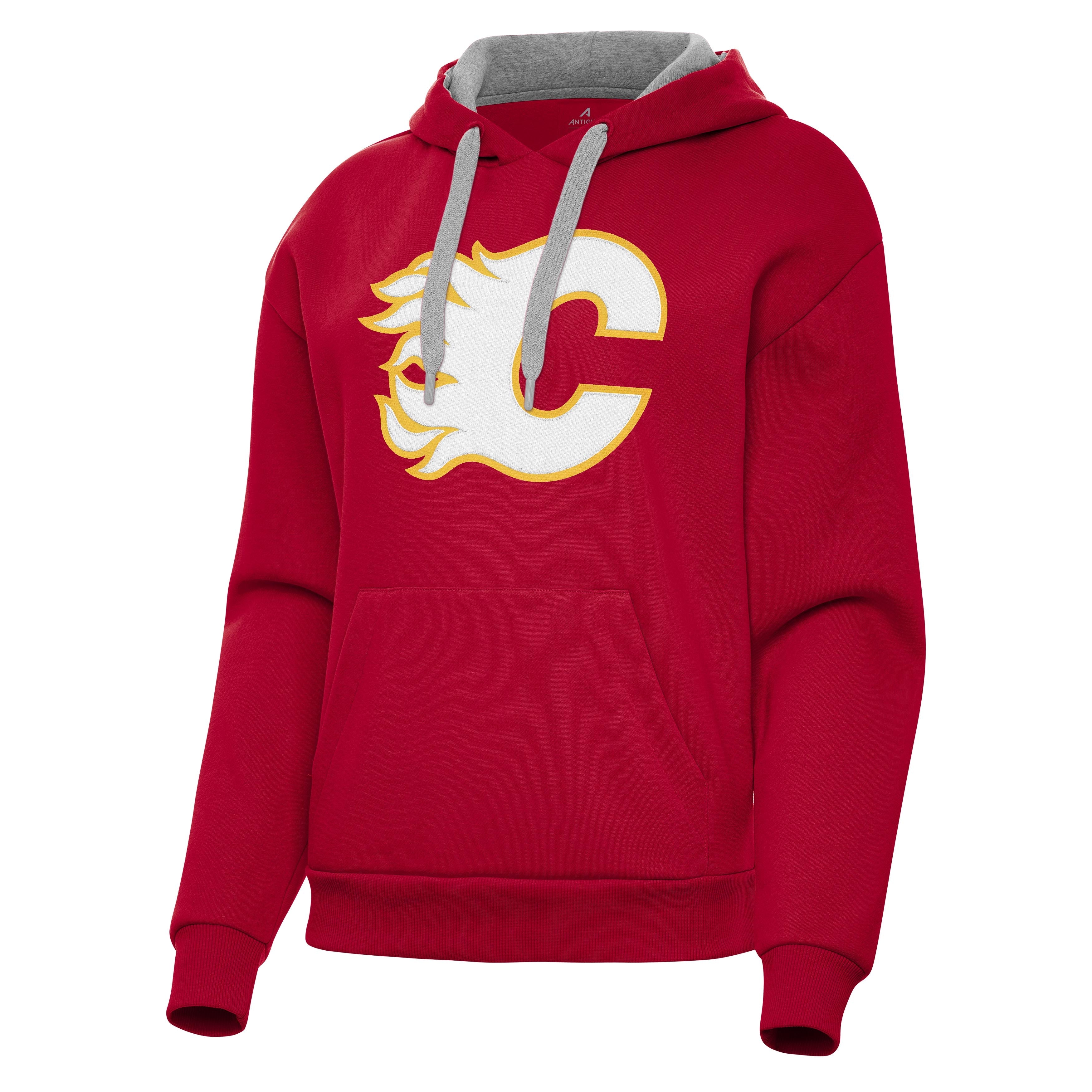 Calgary Flames Womens Victory Full Front Logo Pullover Hood - Image 2