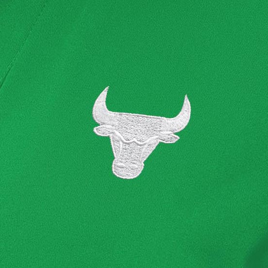 Chicago Bulls Womens Era St Patricks Day White Logo Polo - Image 2