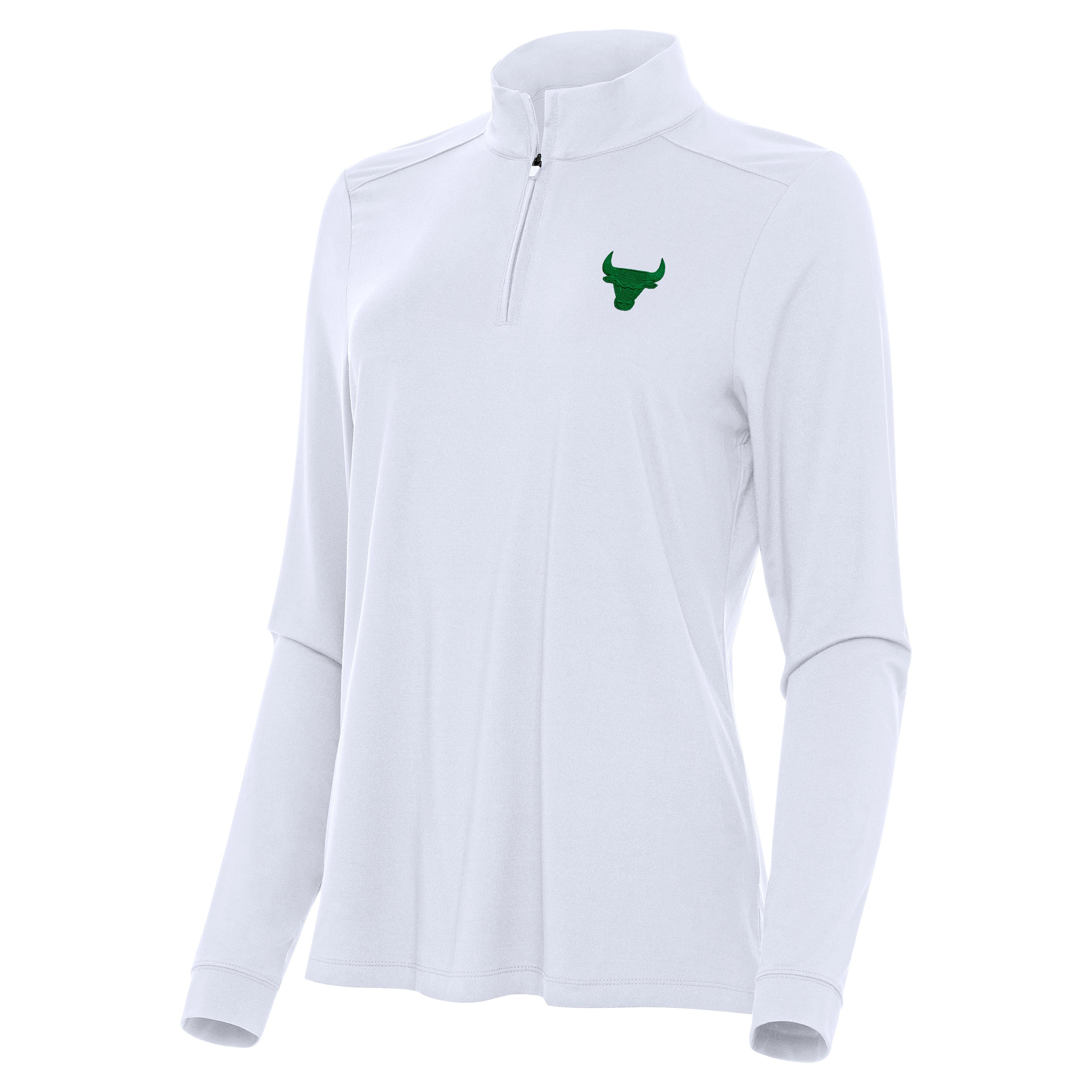 Chicago Bulls Womens Intent St Patricks Day Quarter Zip Pullover - Image 3