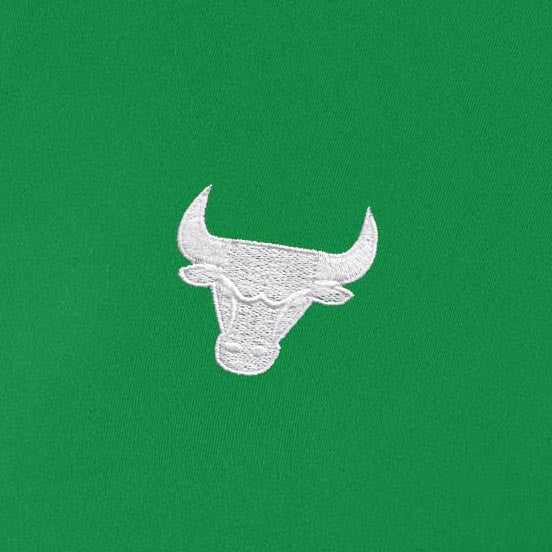 Chicago Bulls Womens Intent St Patricks Day White Logo Quarter Zip Pullover - Image 2