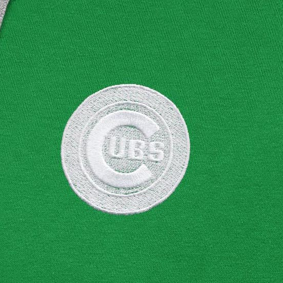 Chicago Cubs Victory St Patricks Day White Logo Pullover Hood - Image 2