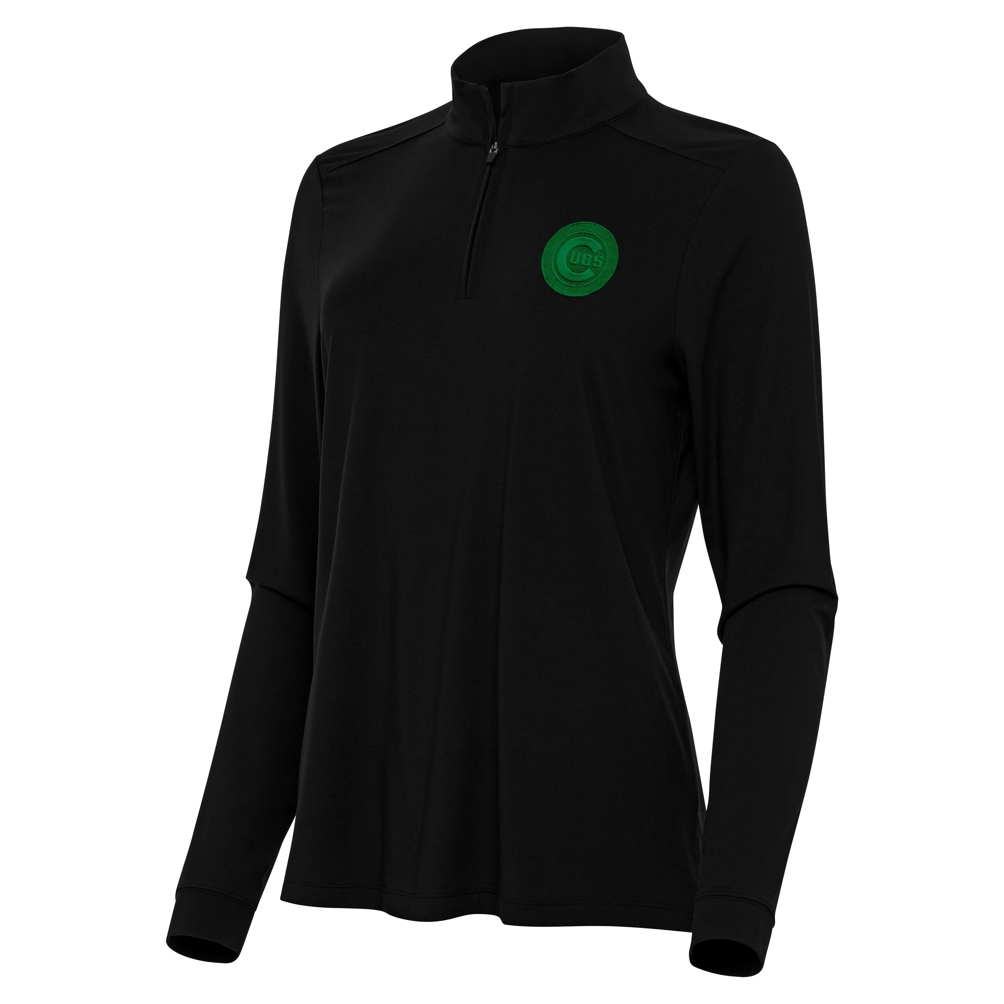 Chicago Cubs Womens Intent St Patricks Day Quarter Zip Pullover - Image 2
