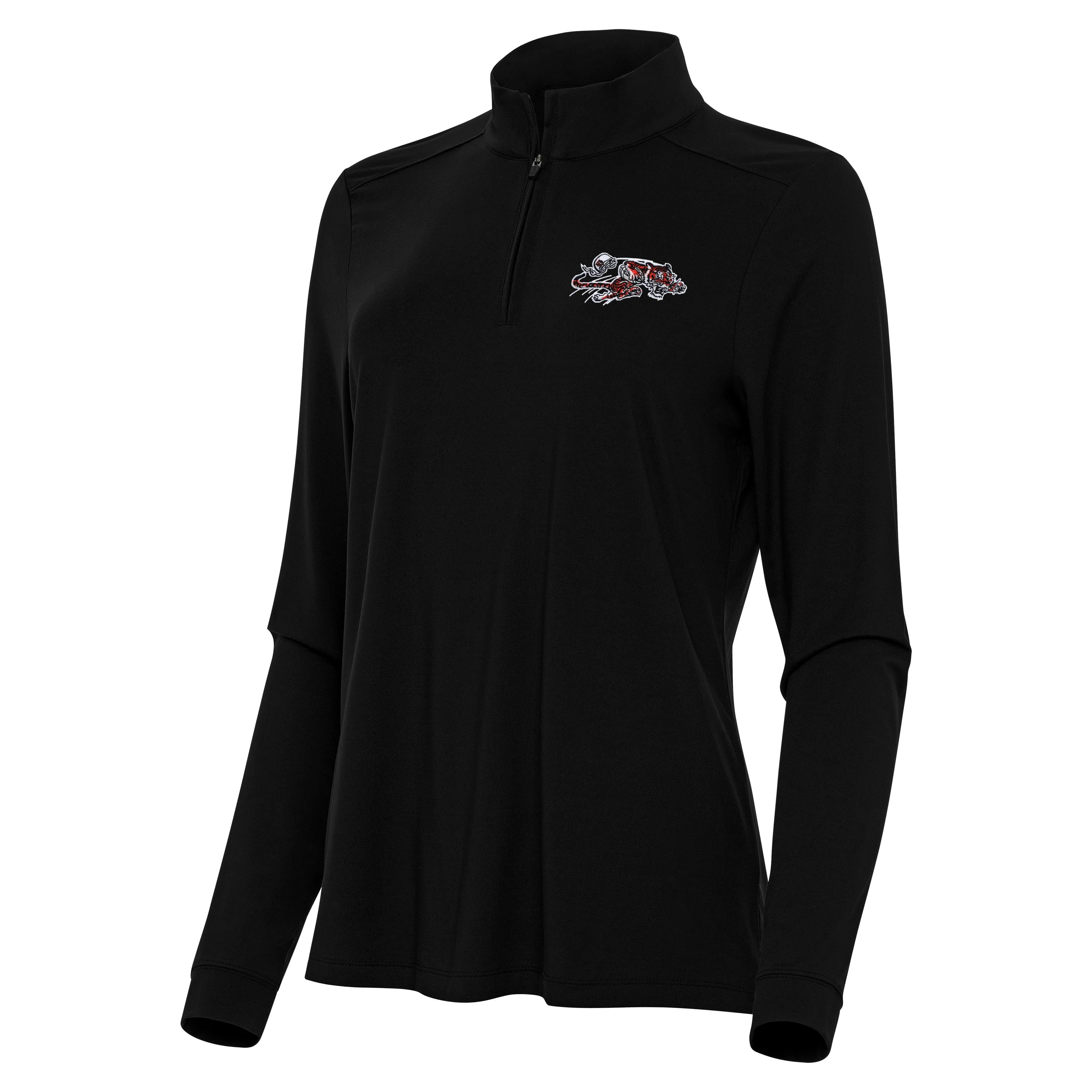 Cincinnati Bengals Throwback Womens Intent Quarter Zip Pullover - Image 2