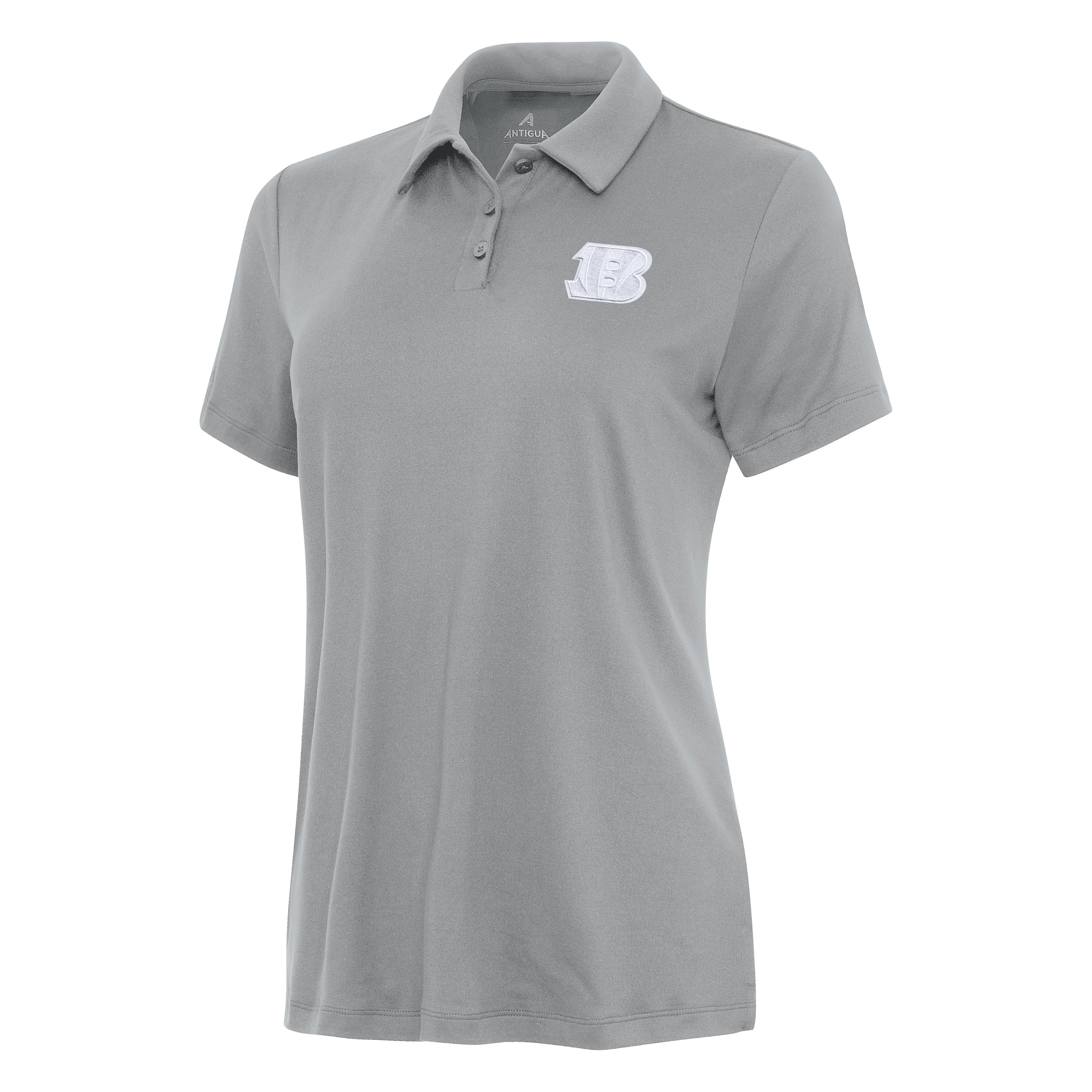 Cincinnati Bengals Womens Reprocess White Logo Polo - Image 2