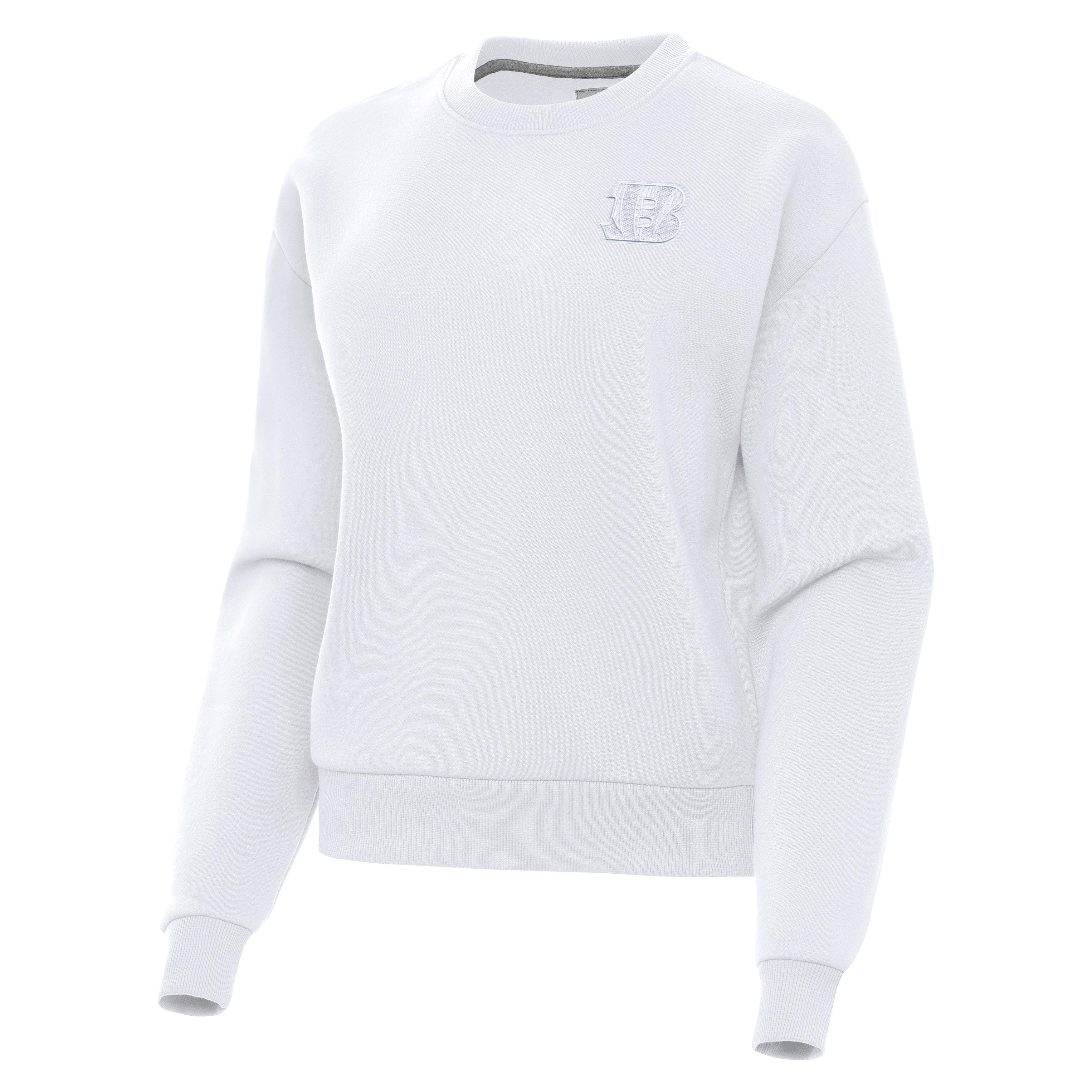Cincinnati Bengals Womens Victory White Logo Crew
