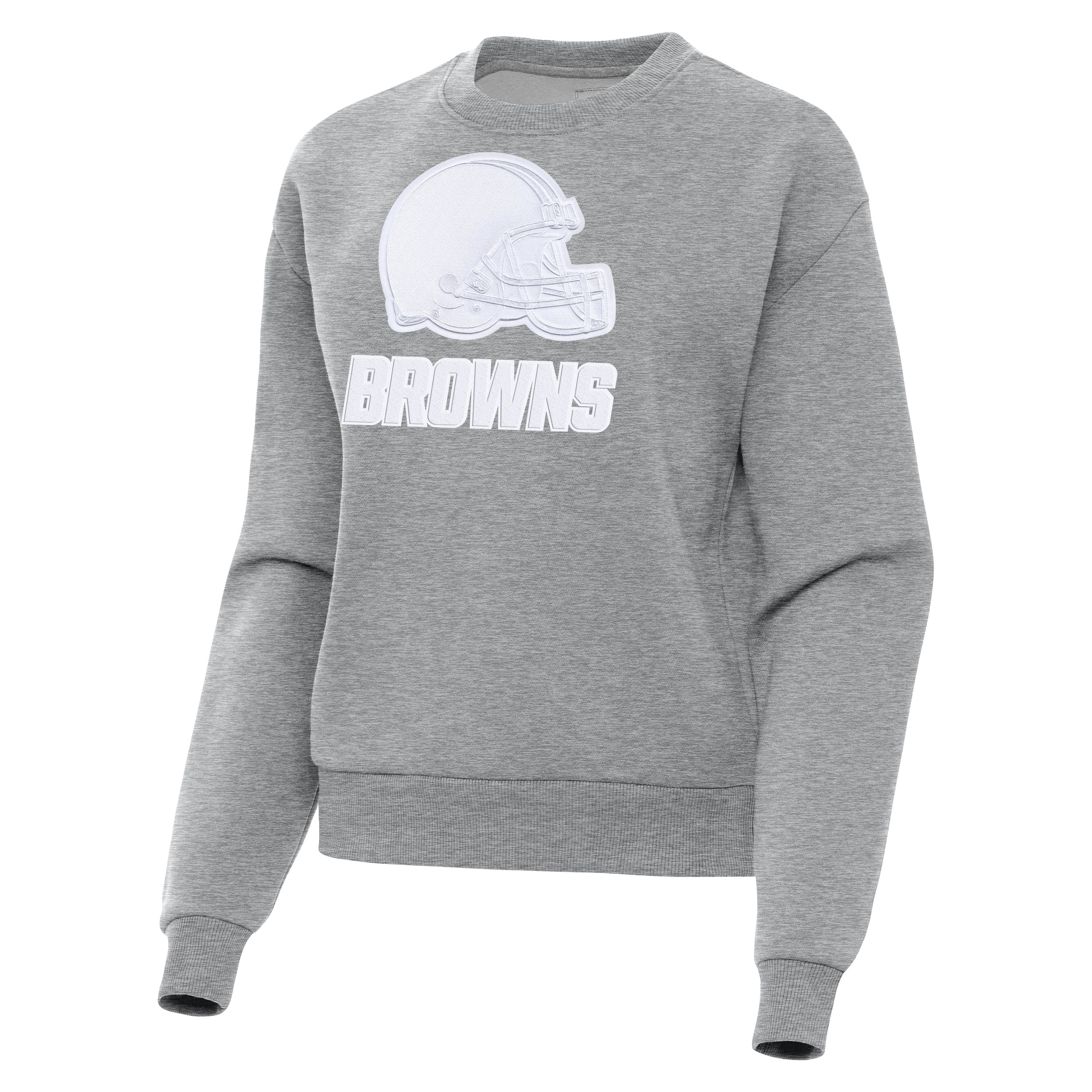 Cleveland Browns Womens Victory Full Front Logo Crew - Image 2