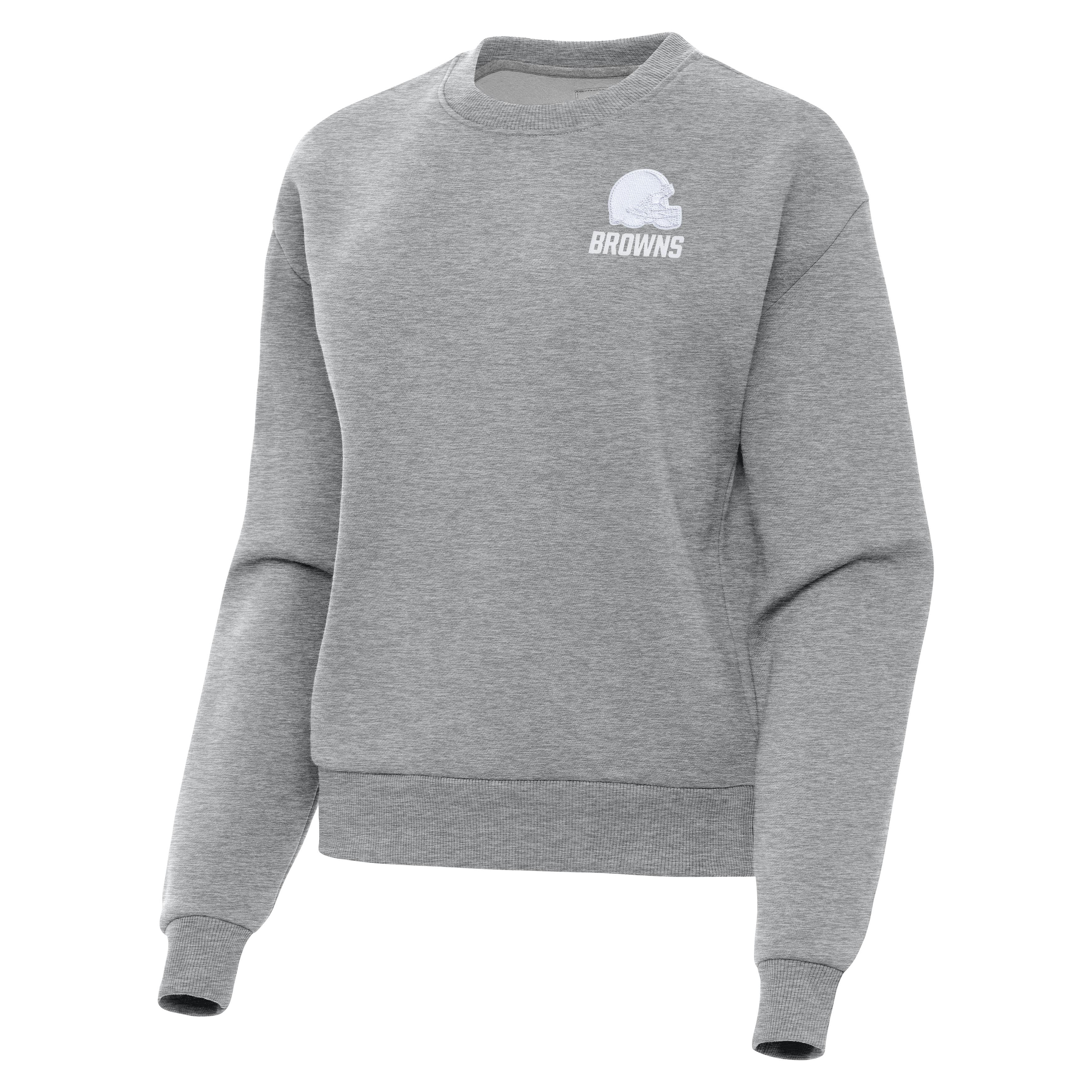 Cleveland Browns Womens Victory White Logo Crew - Image 2