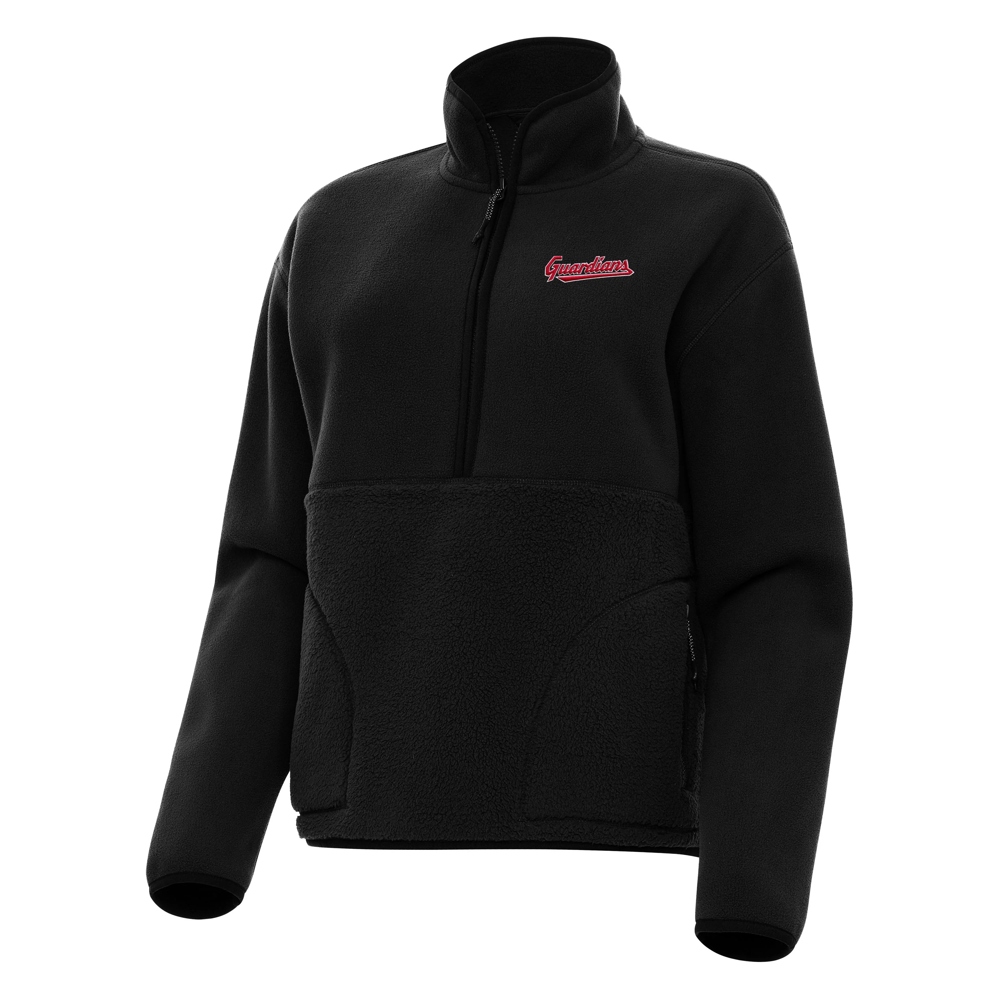 Cleveland Guardians Womens Figure Quarter Zip Pullover - Image 2