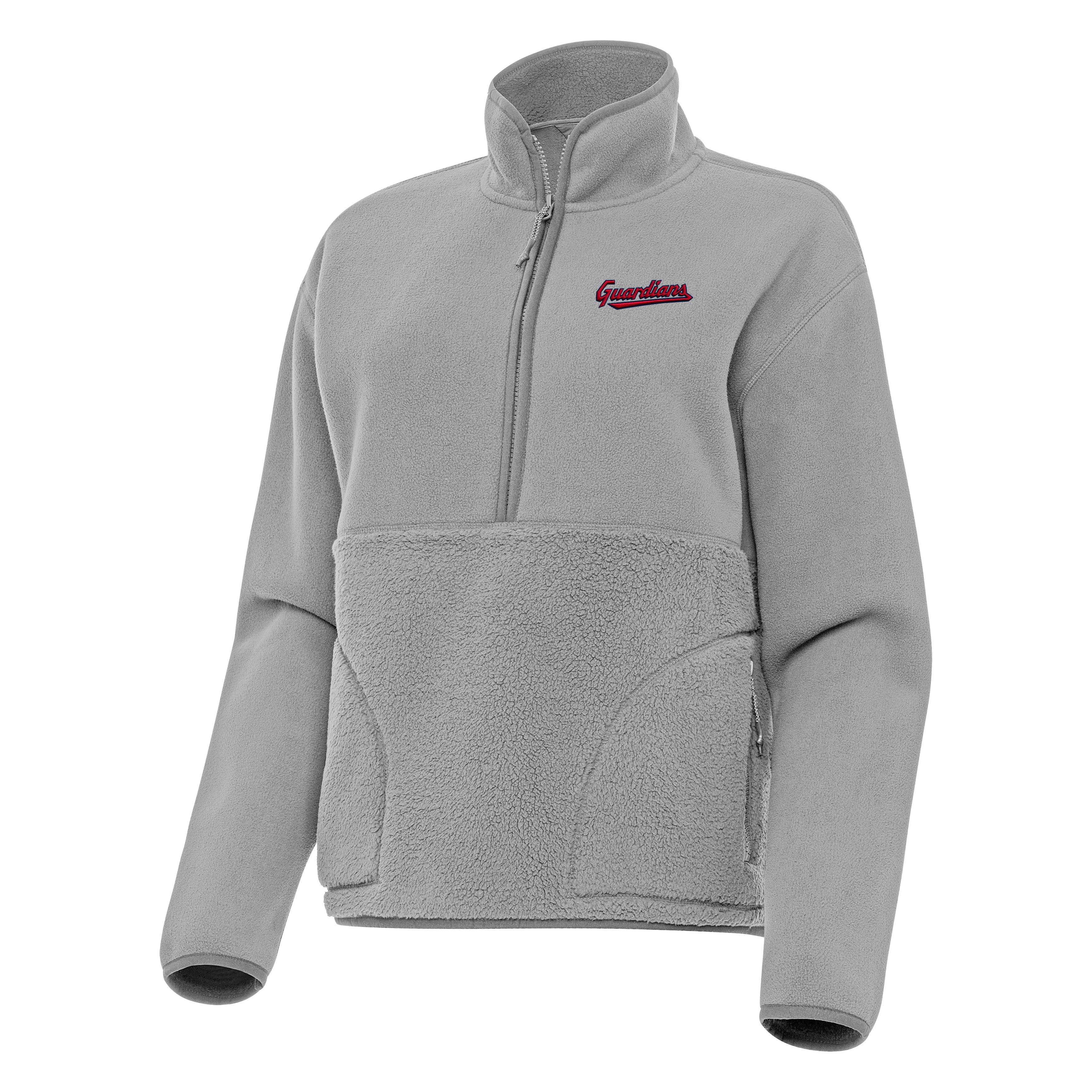 Cleveland Guardians Womens Figure Quarter Zip Pullover - Image 3