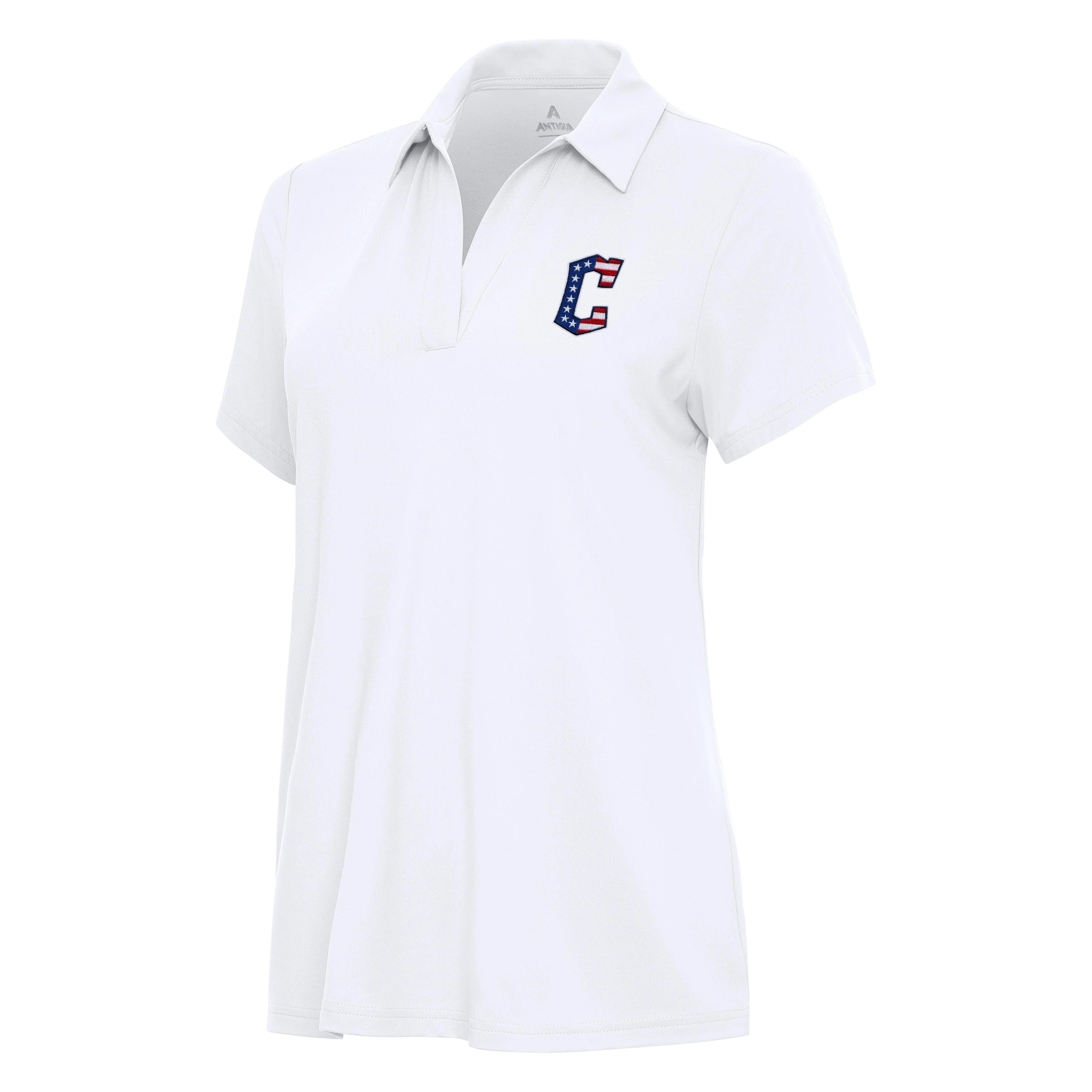 Cleveland Guardians Womens Patriotic Logo Polo