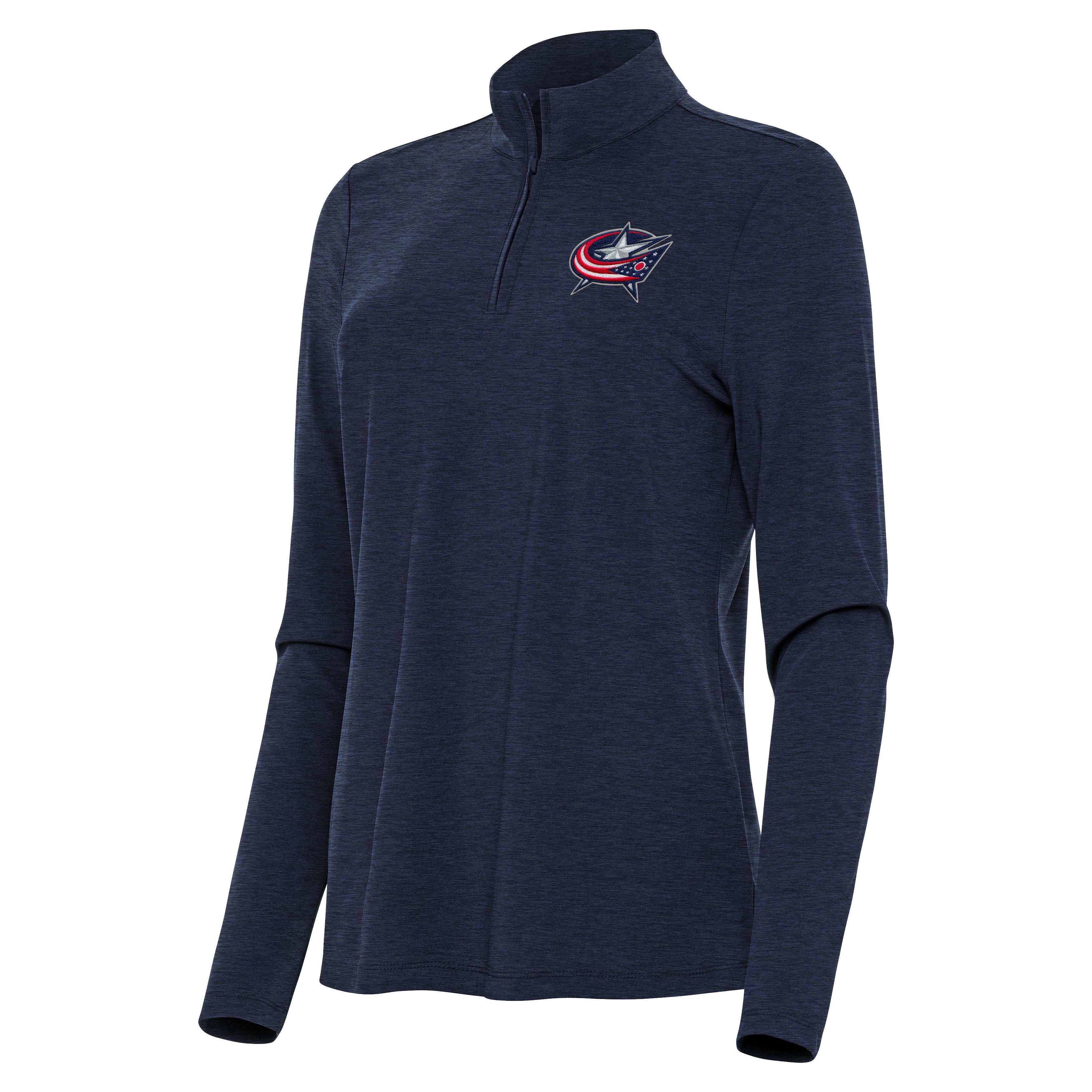 Columbus Blue Jackets Womens Bright Quarter Zip Pullover - Image 2