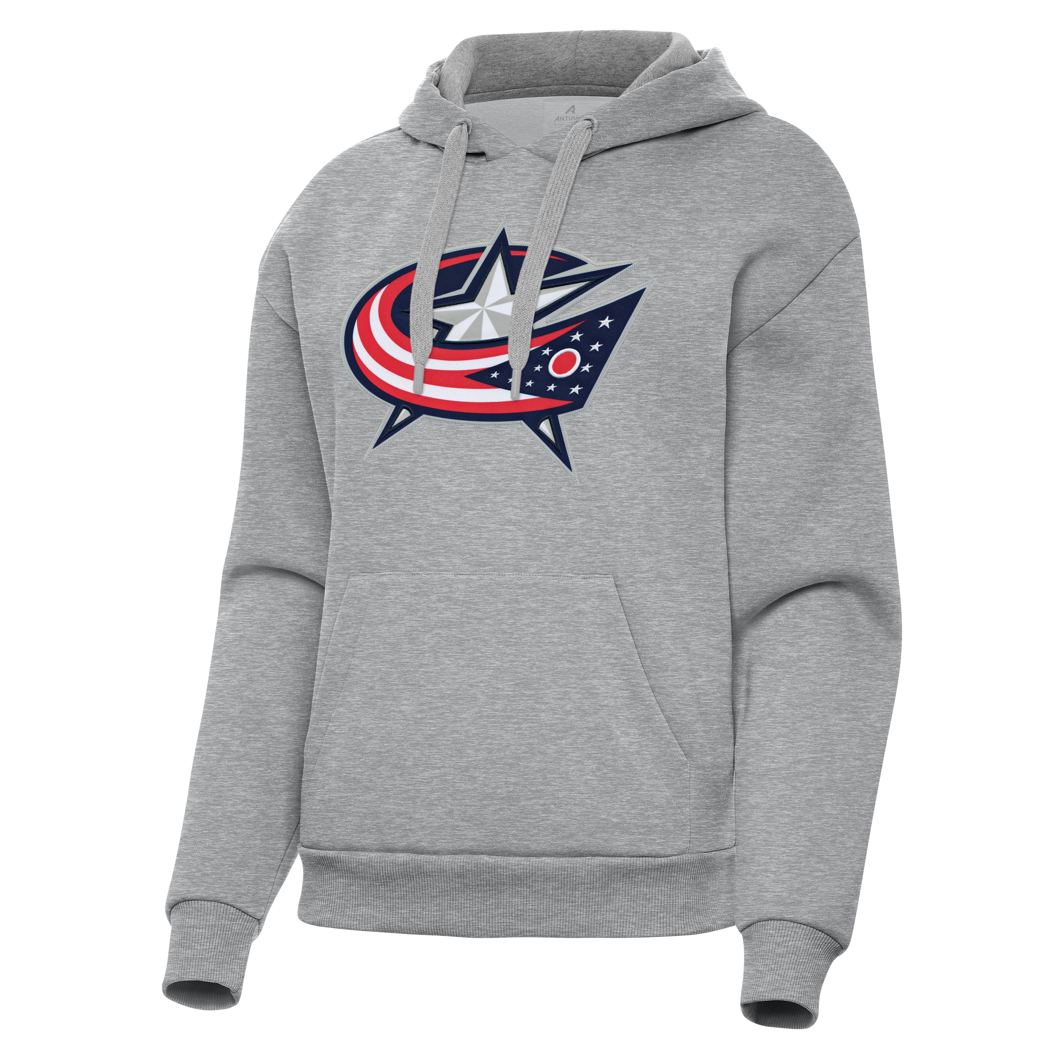 Columbus Blue Jackets Womens Victory Full Front Logo Pullover Hood - Image 4