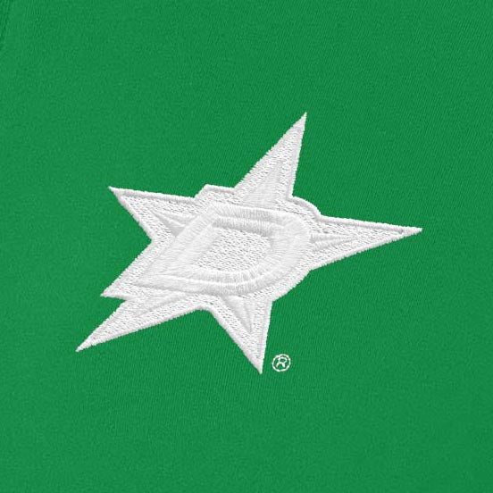 Dallas Stars Womens Intent St Patricks Day White Logo Quarter Zip Pullover - Image 2