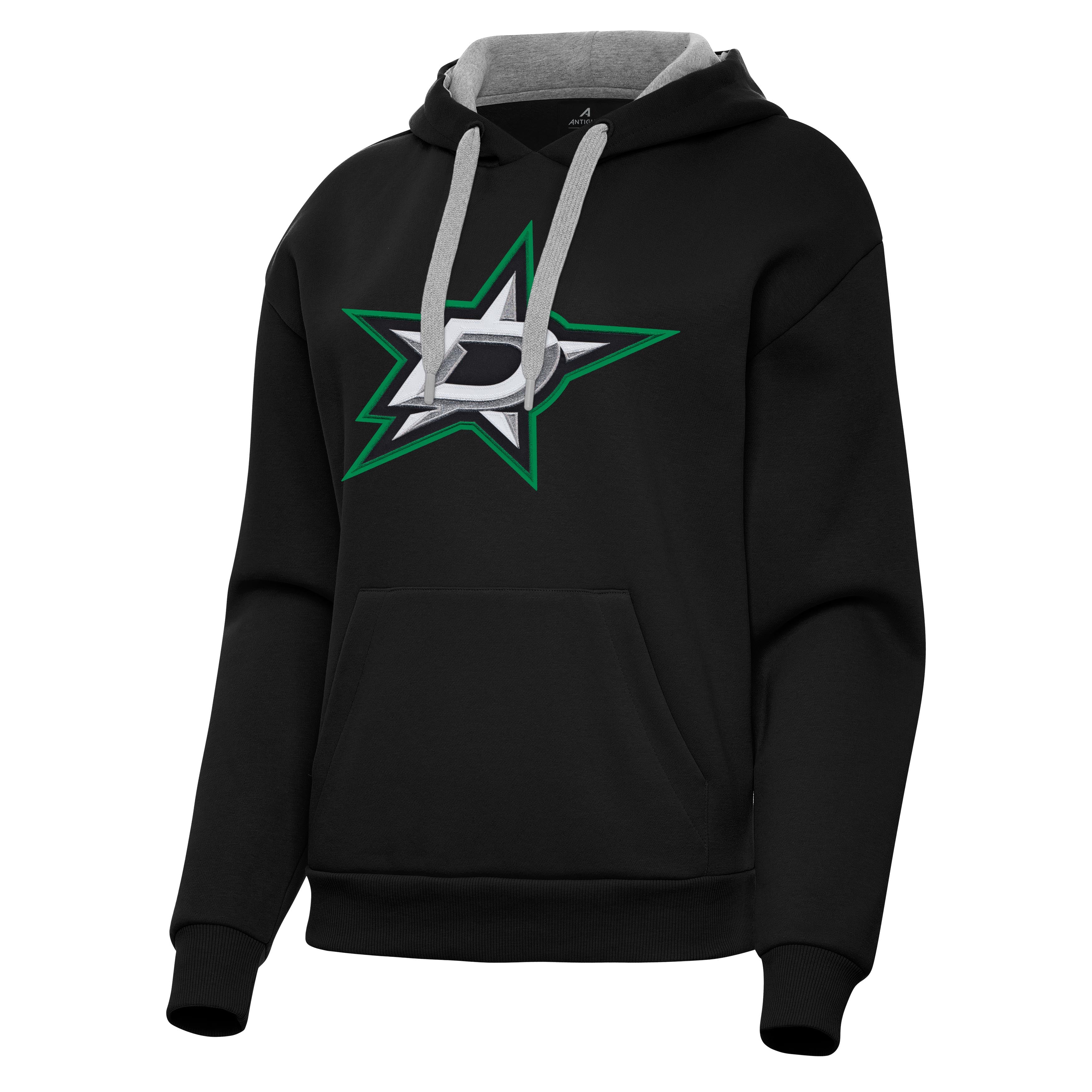 Dallas Stars Womens Victory Full Front Logo Pullover Hood - Image 2