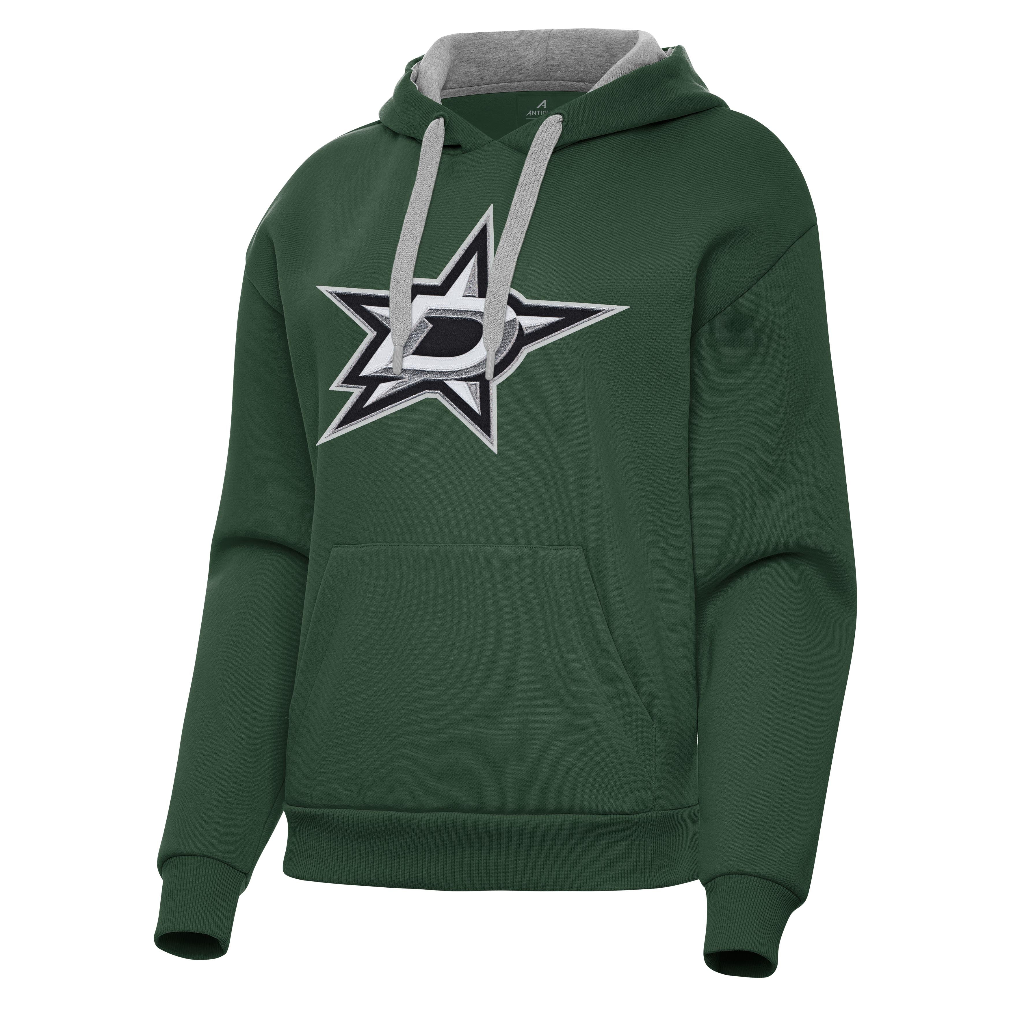 Dallas Stars Womens Victory Full Front Logo Pullover Hood - Image 5