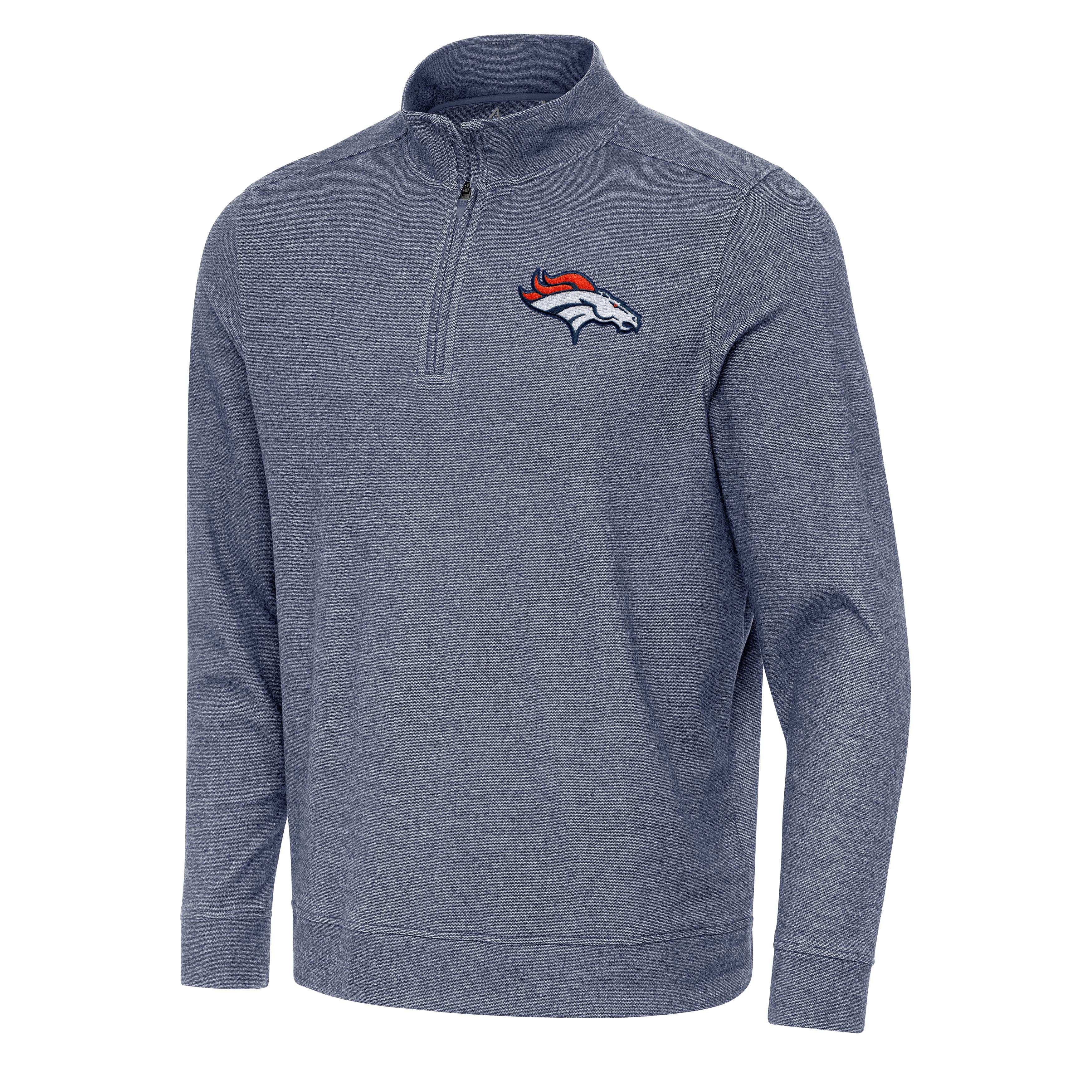 Denver Broncos Subtle Quarter Zip Mock