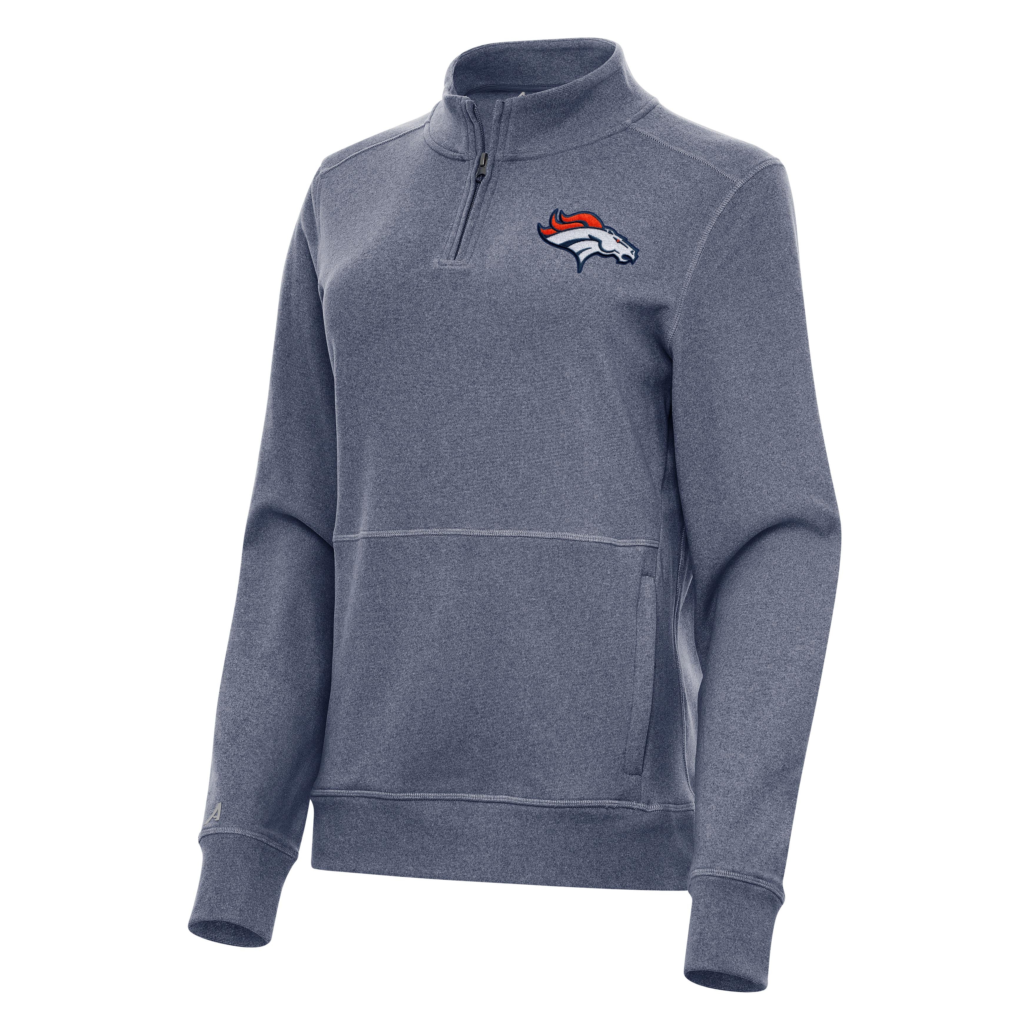 Denver Broncos Womens Crush Quarter Zip Pullover