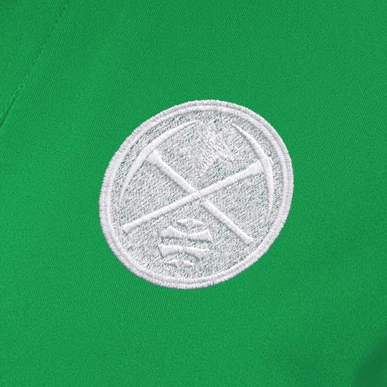Denver Nuggets Womens Era St Patricks Day White Logo Polo - Image 2