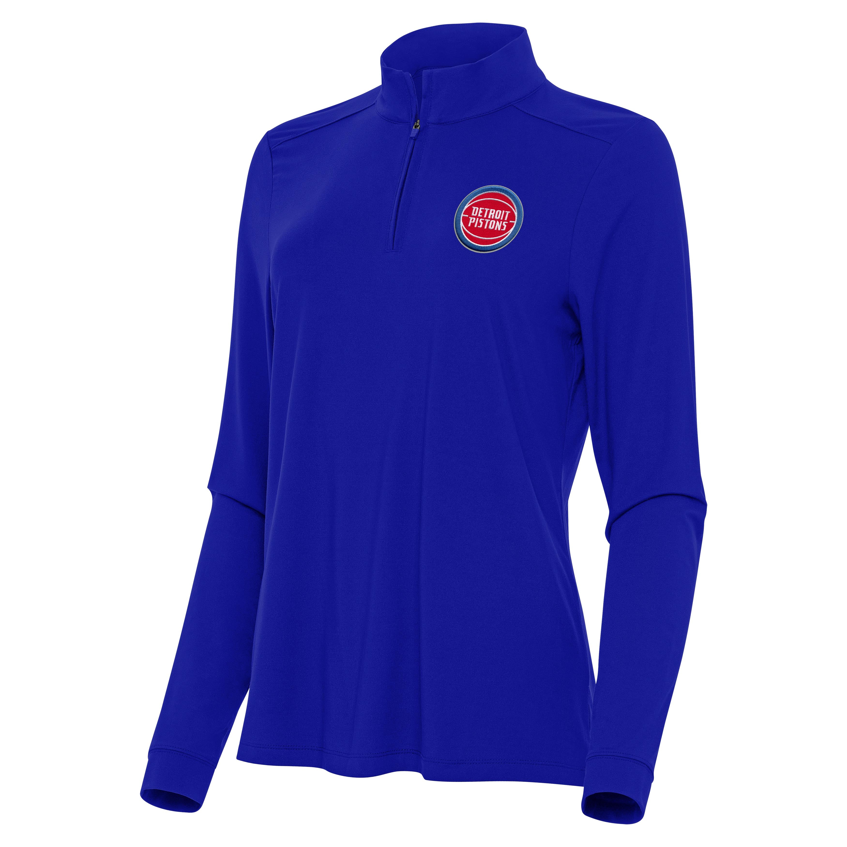 Detroit Pistons Womens Intent Quarter Zip Pullover