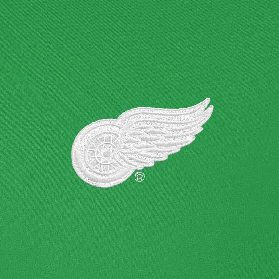 Detroit Red Wings Womens Era St Patricks Day White Logo Polo - Image 2