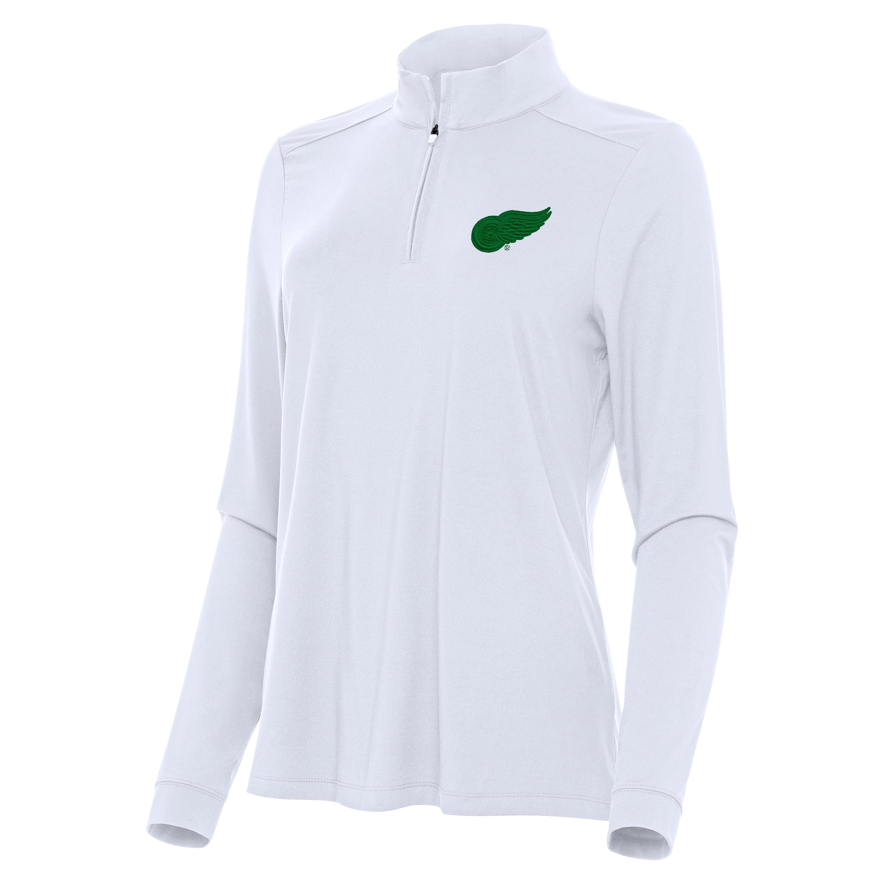 Detroit Red Wings Womens Intent St Patricks Day Quarter Zip Pullover - Image 3