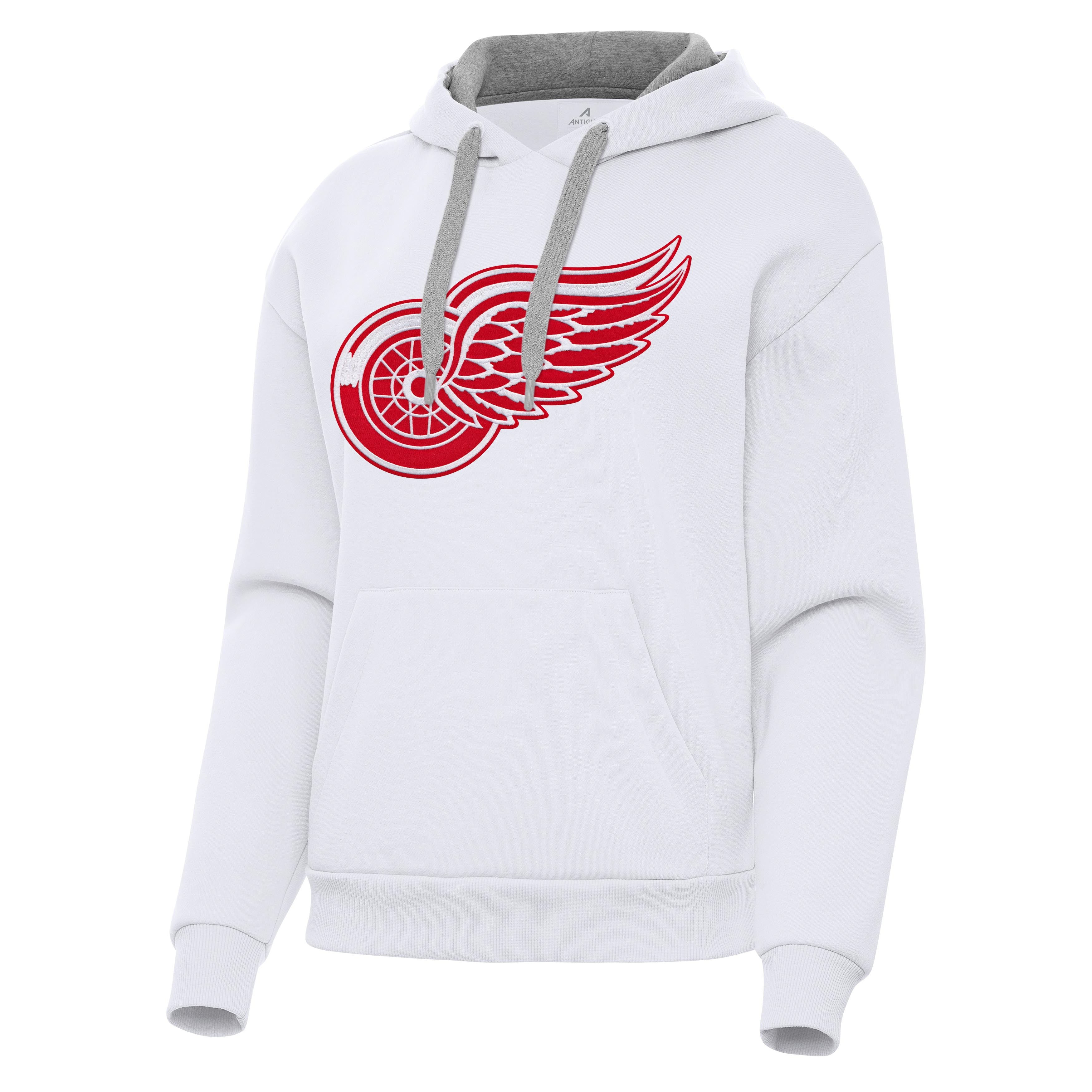 Detroit Red Wings Womens Victory Full Front Logo Pullover Hood