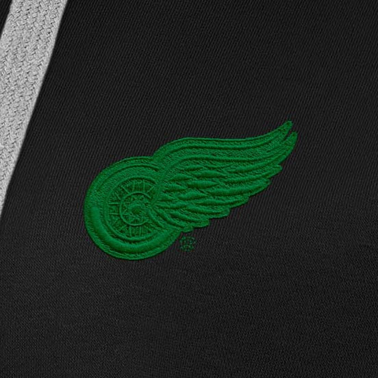 Detroit Red Wings Womens Victory St Patricks Day Pullover Hood - Image 4