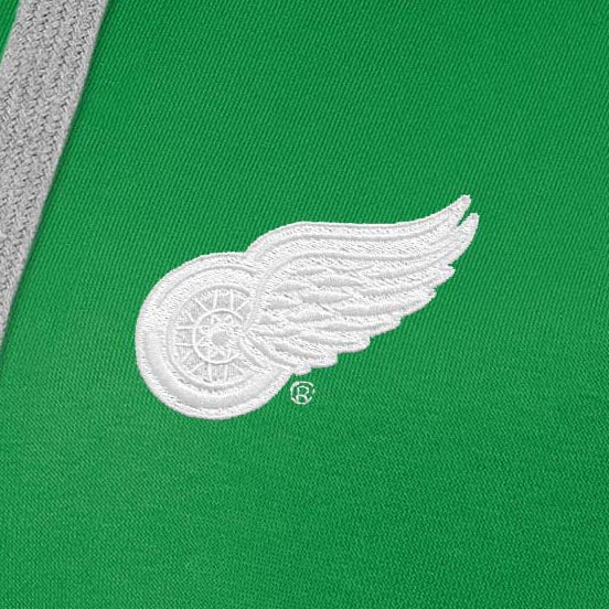 Detroit Red Wings Womens Victory St Patricks Day White Logo Pullover Hood - Image 2