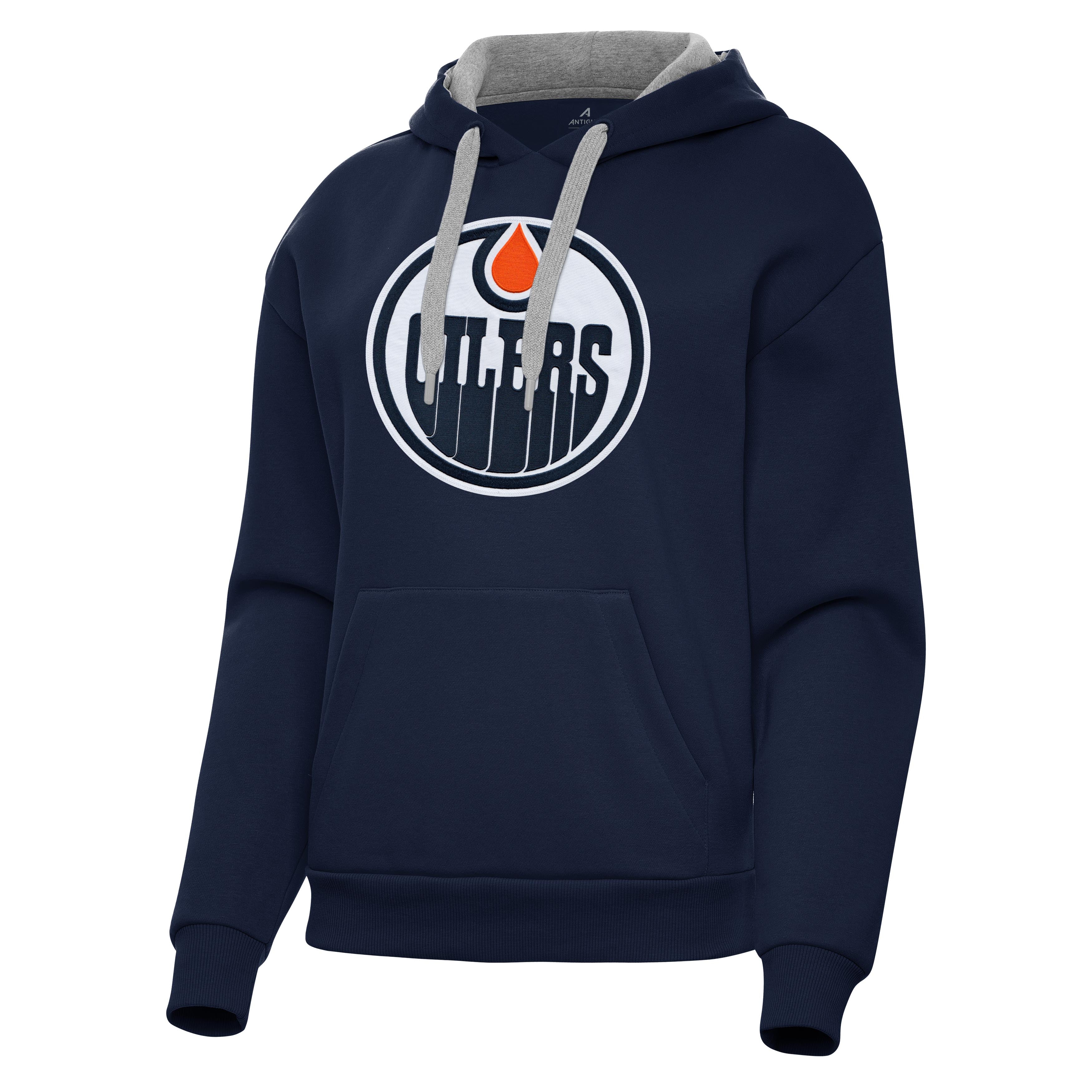 Edmonton Oilers Womens Victory Full Front Logo Pullover Hood - Image 2