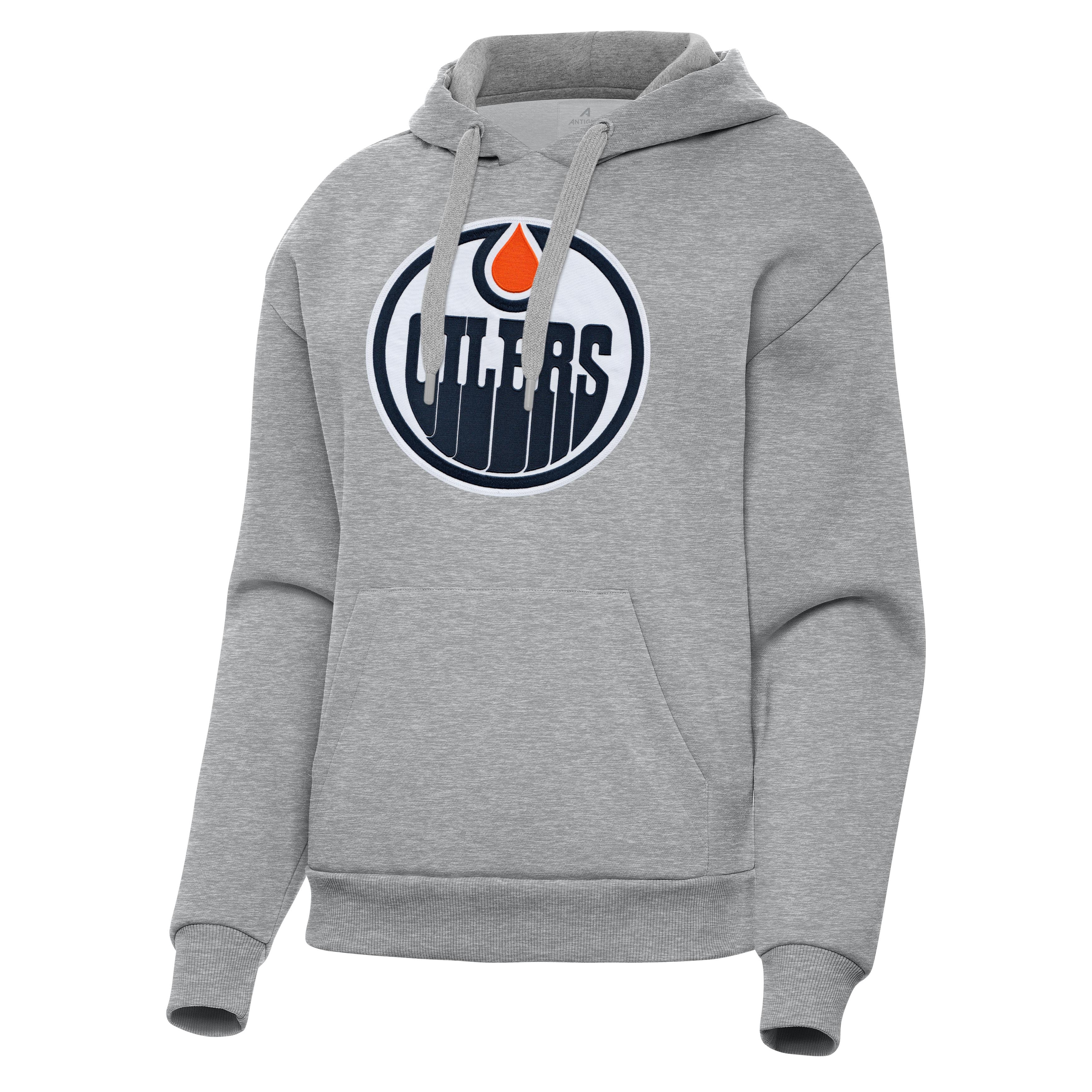 Edmonton Oilers Womens Victory Full Front Logo Pullover Hood - Image 4