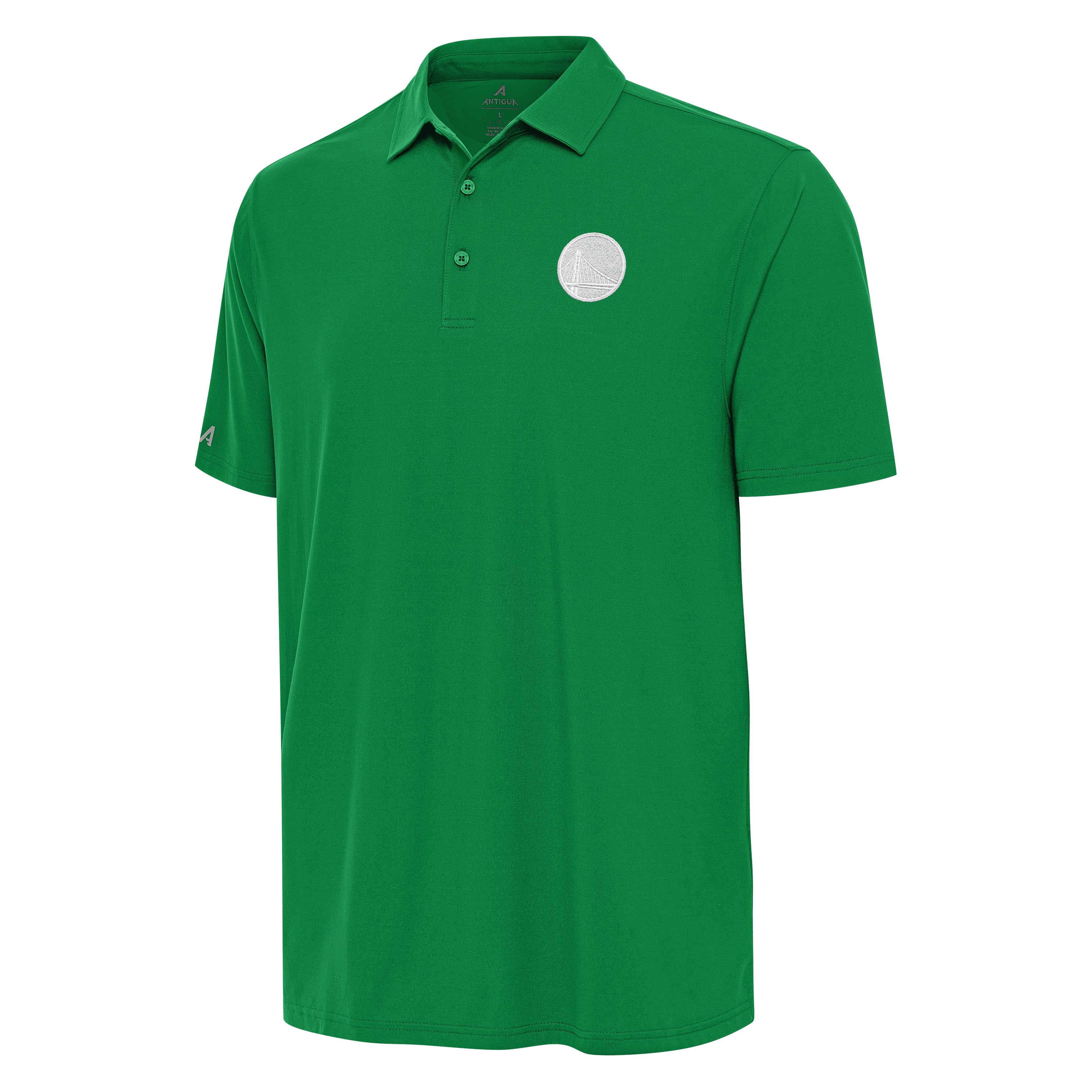 Golden State Warriors Era St Patricks Day White Logo Polo