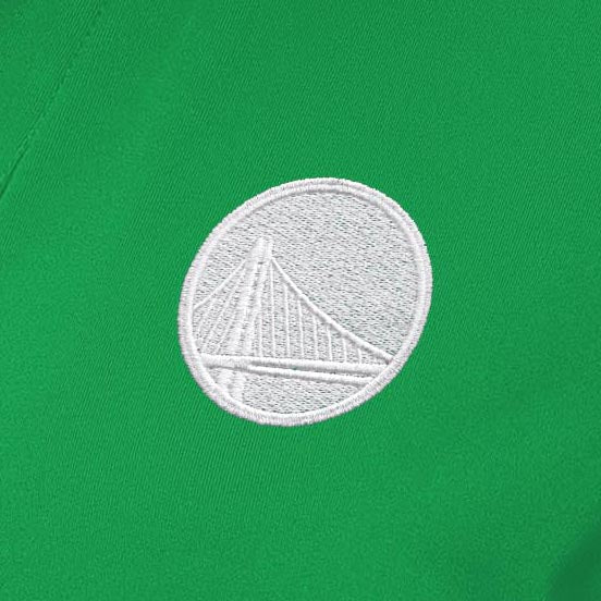 Golden State Warriors Womens Era St Patricks Day White Logo Polo - Image 2