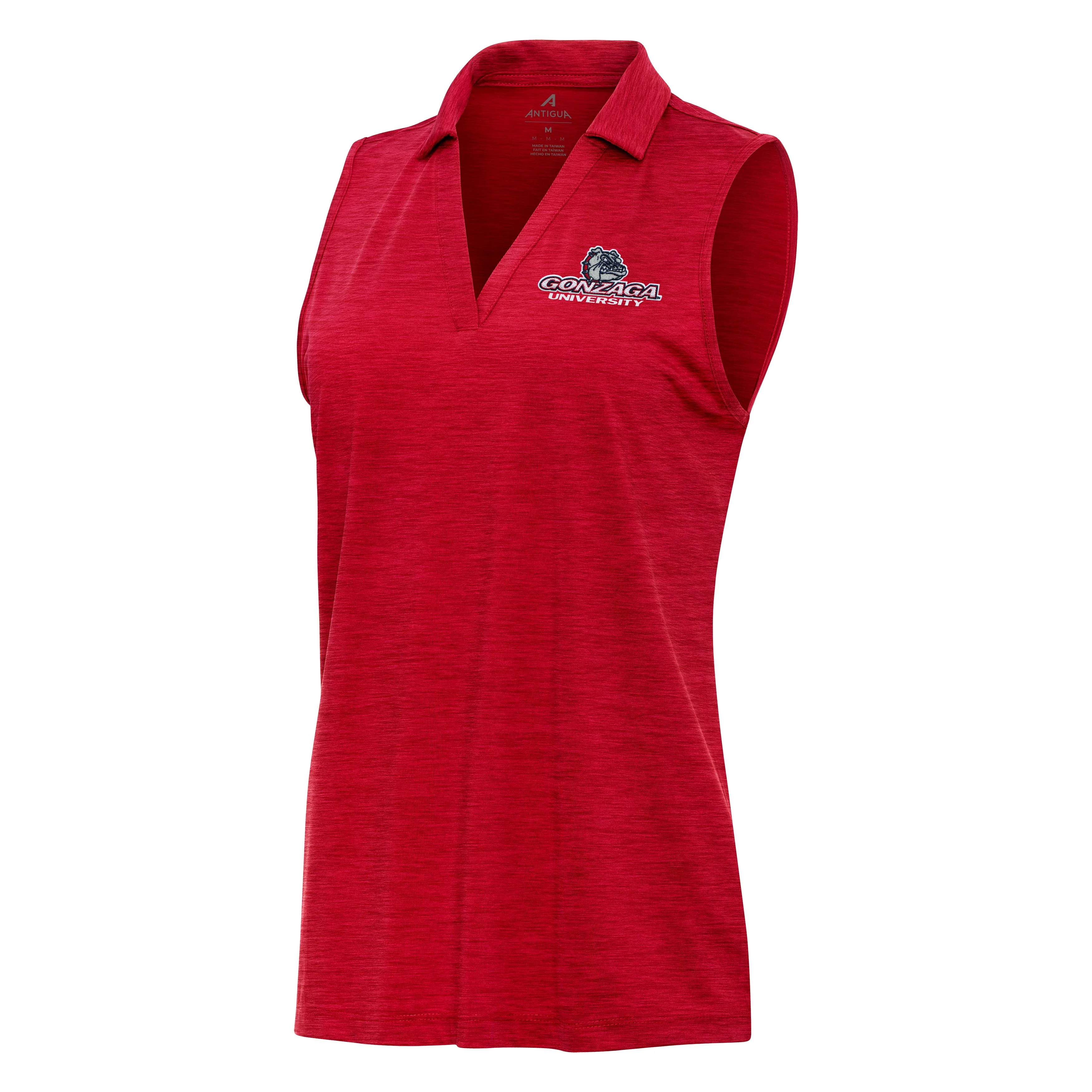 Gonzaga University Bulldogs Womens Layout Sleeveless Polo