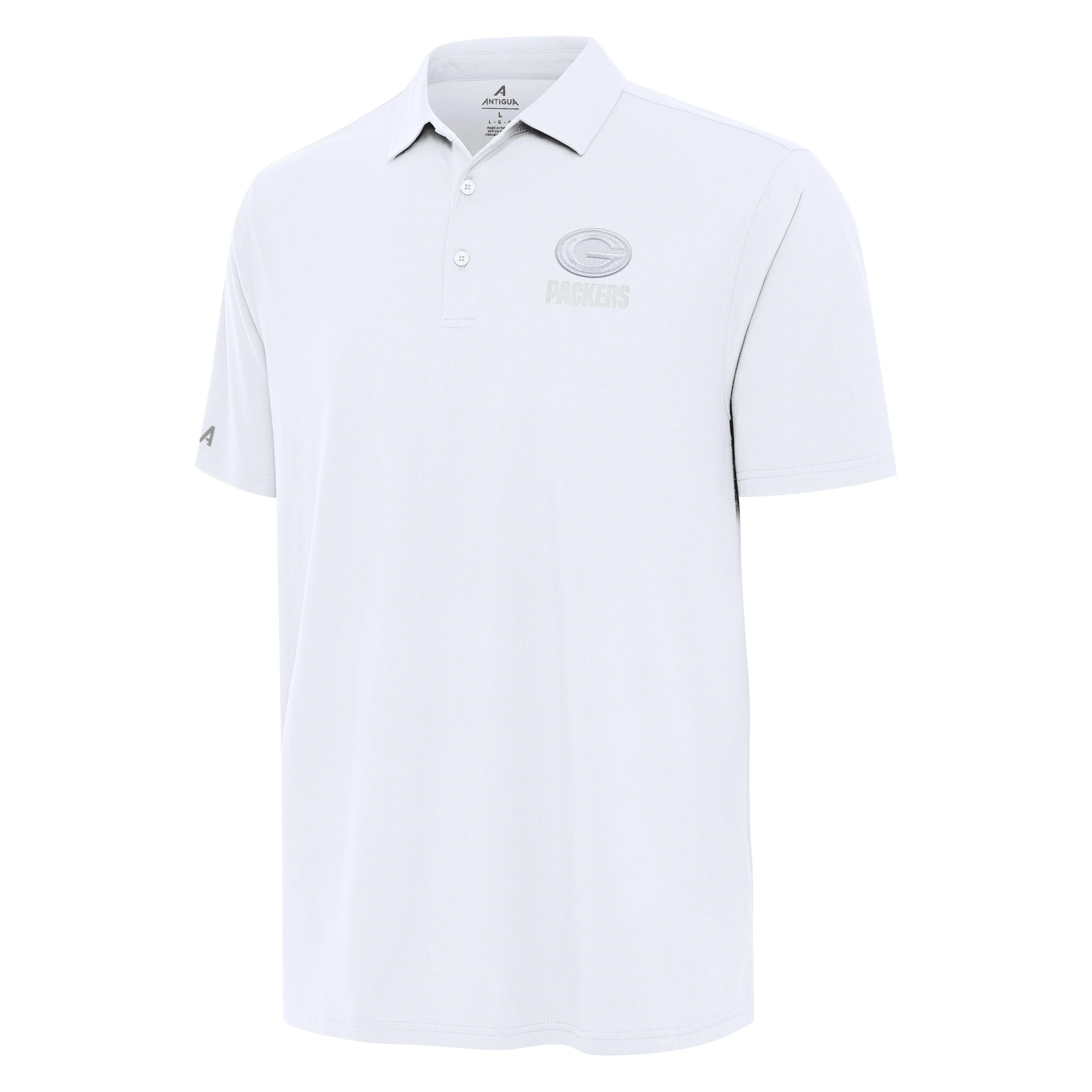 Green Bay Packers Era White Logo Polo