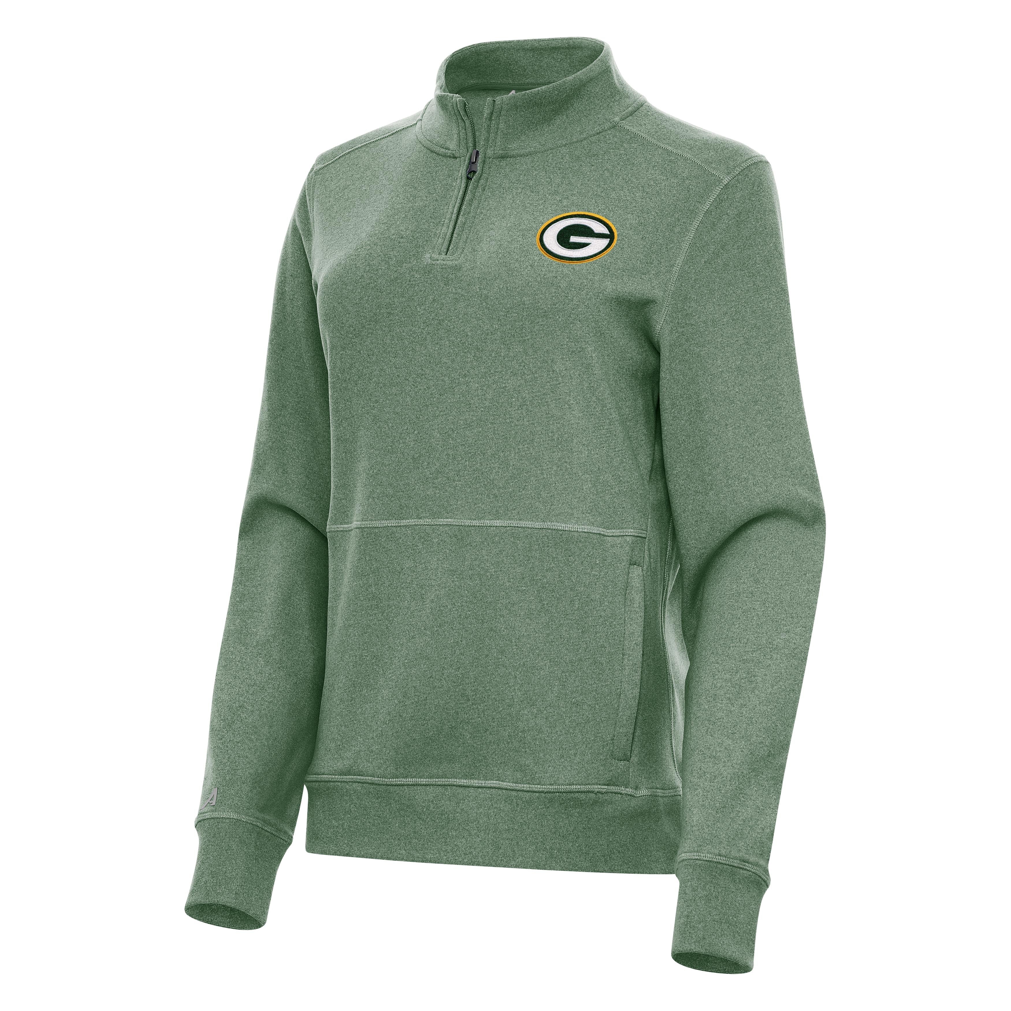 Green Bay Packers Womens Crush Quarter Zip Pullover