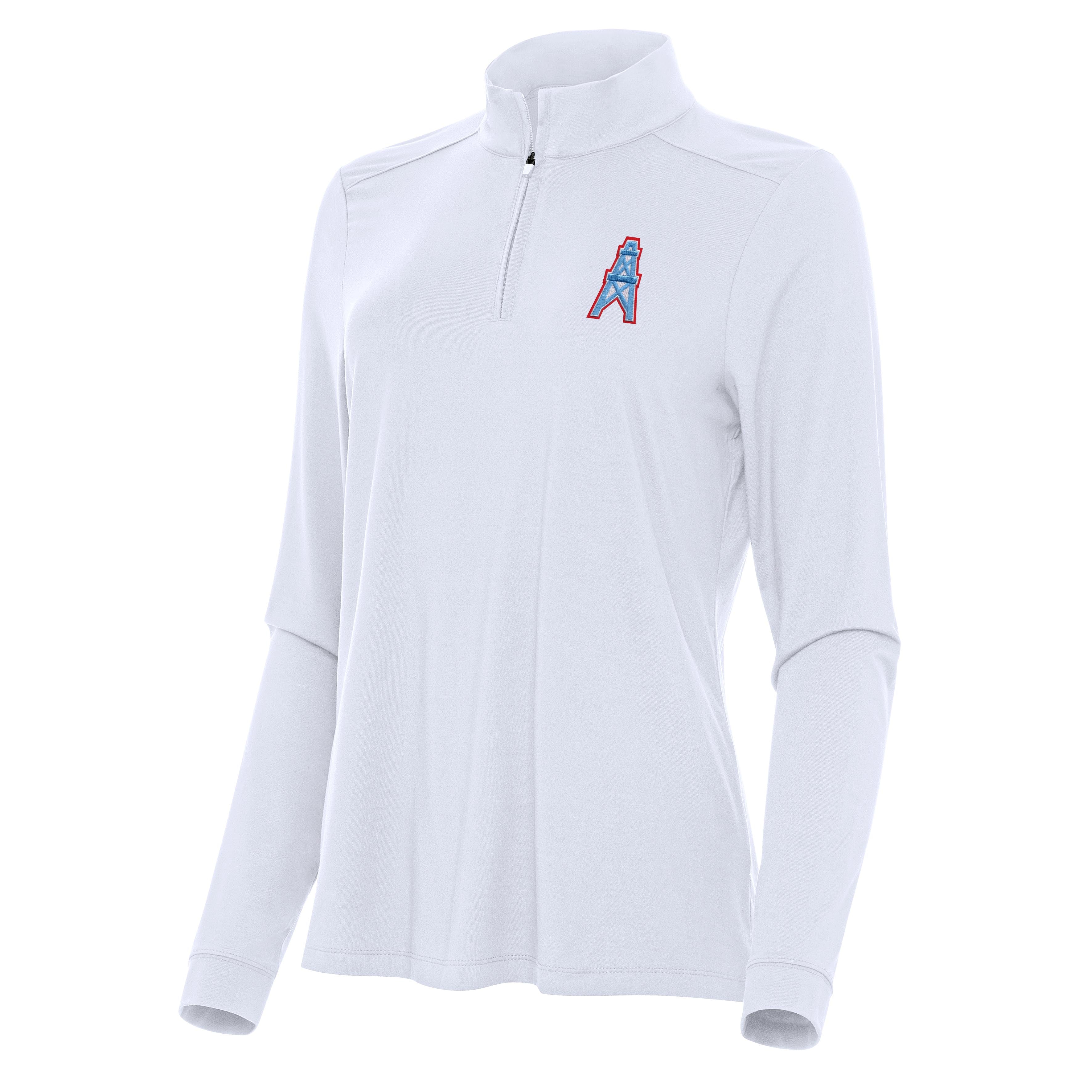 Houston Oilers Throwback Womens Intent Quarter Zip Pullover